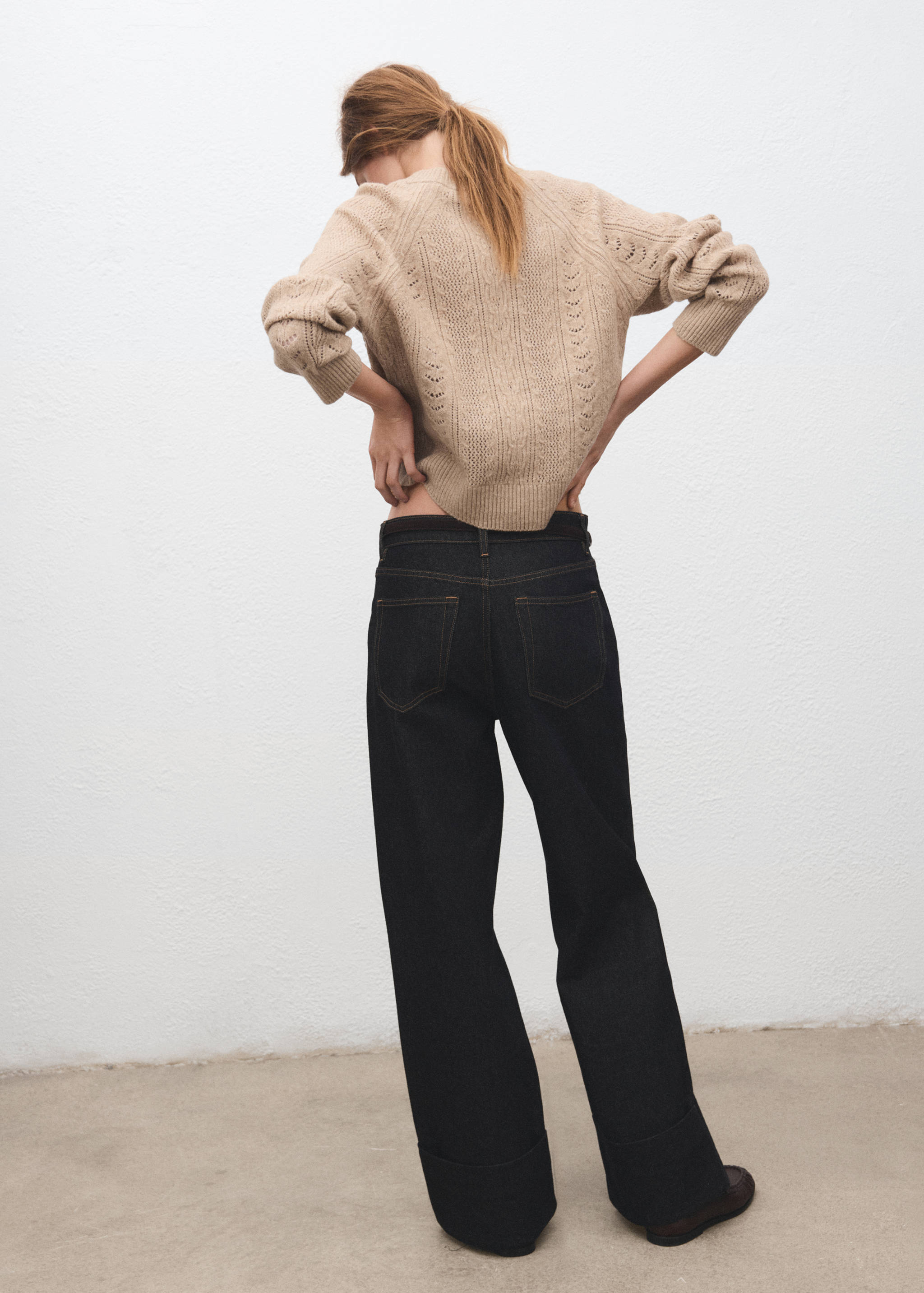 Openwork knit sweater - Reverse of the article