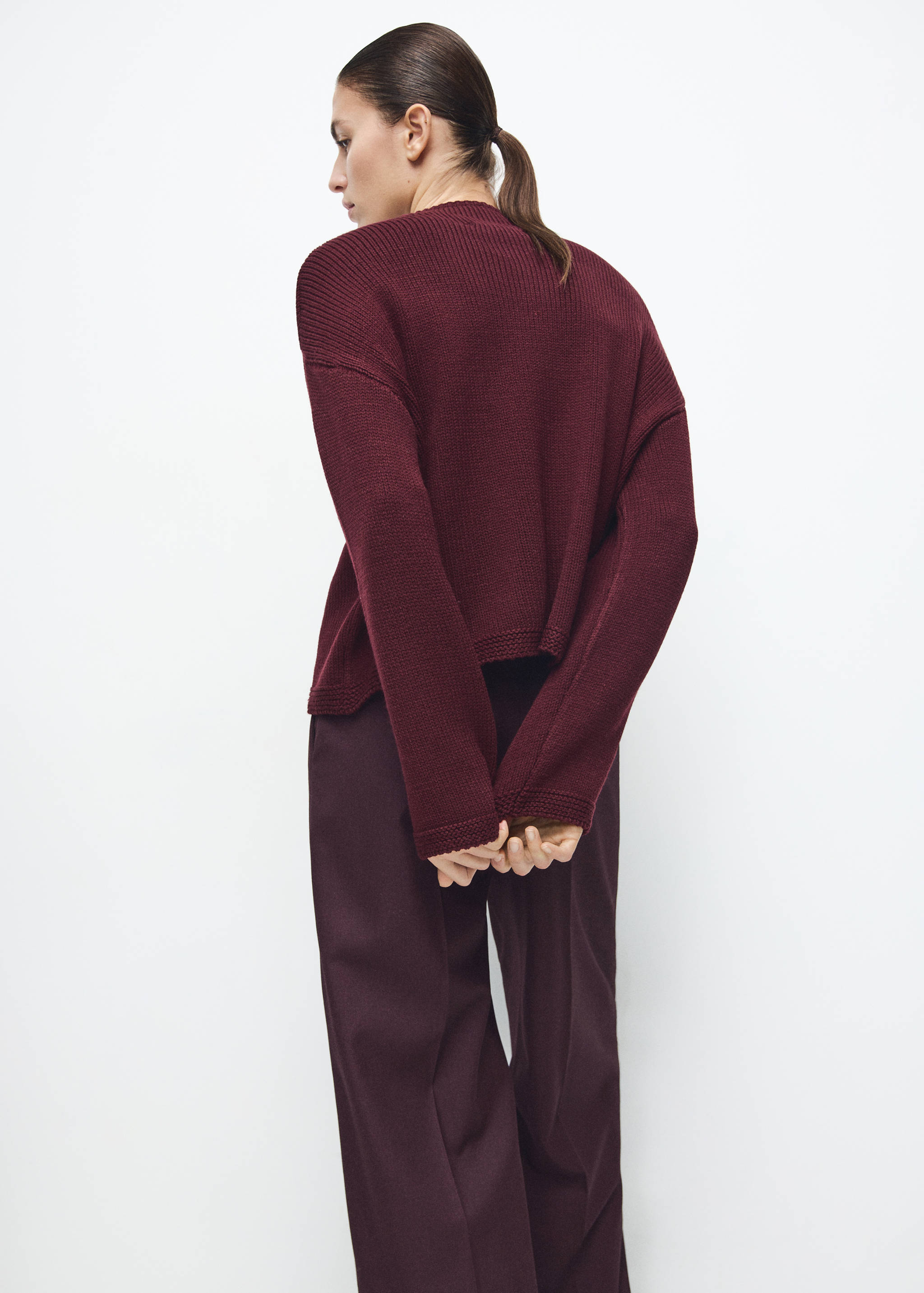 Pull-over maille col montant - Verso de l’article