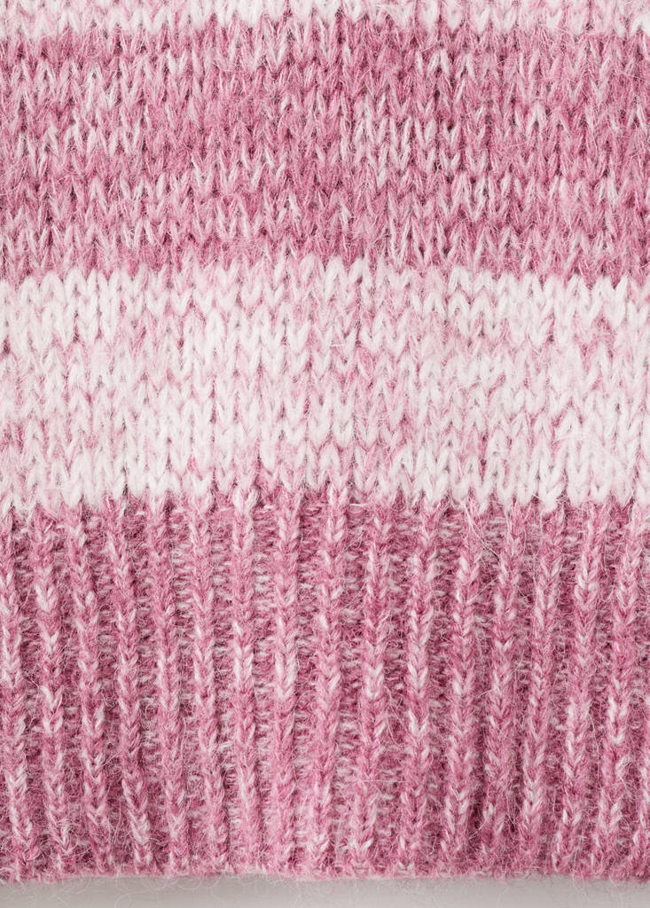 Oversized striped sweater — Pastel Pink