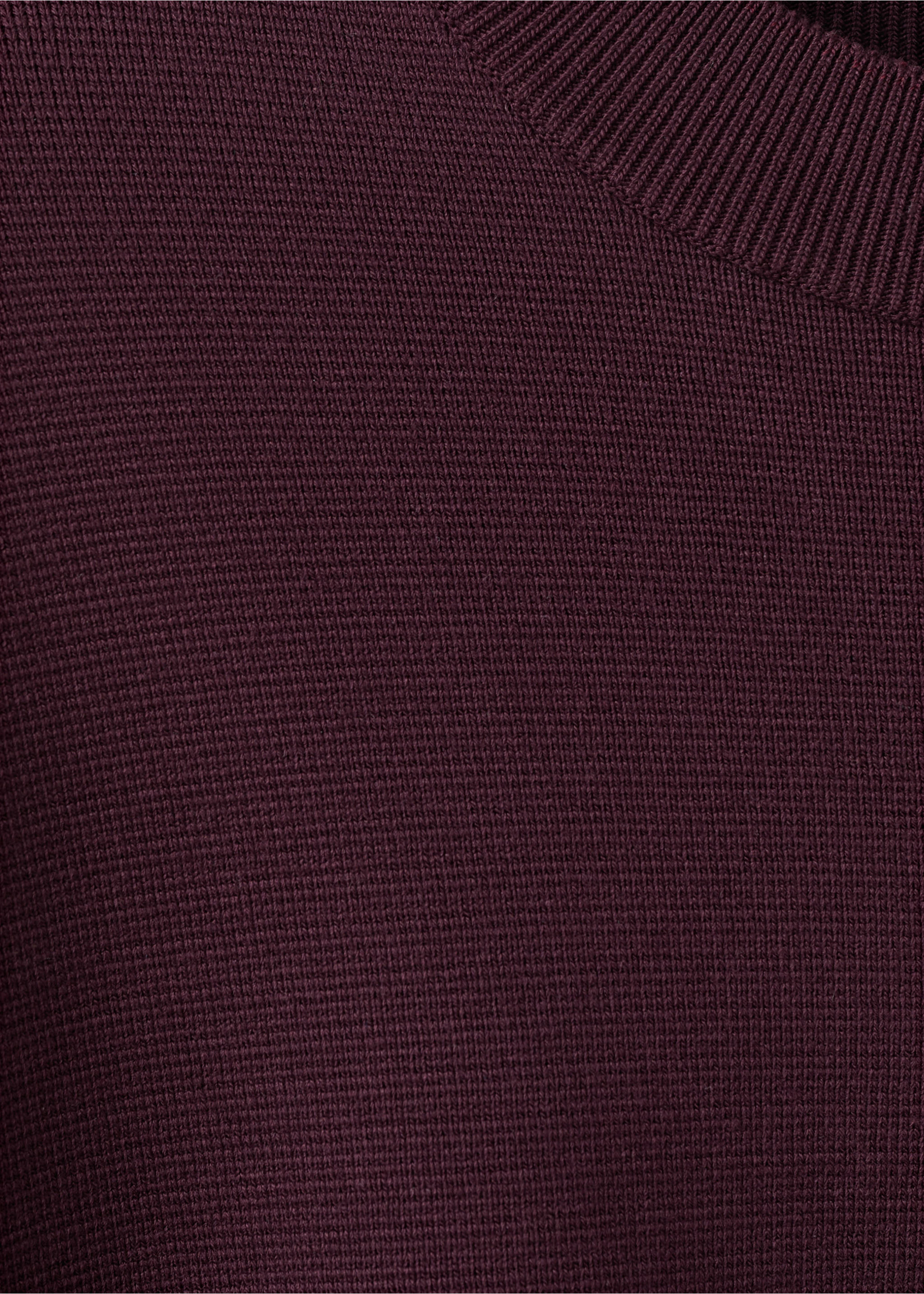 Pull en maille à col rond - Détail de l'article 8, Lie de vin. Ref: 27011318-00.