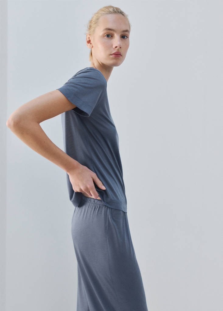 Micro-modal pyjama trousers — Blue