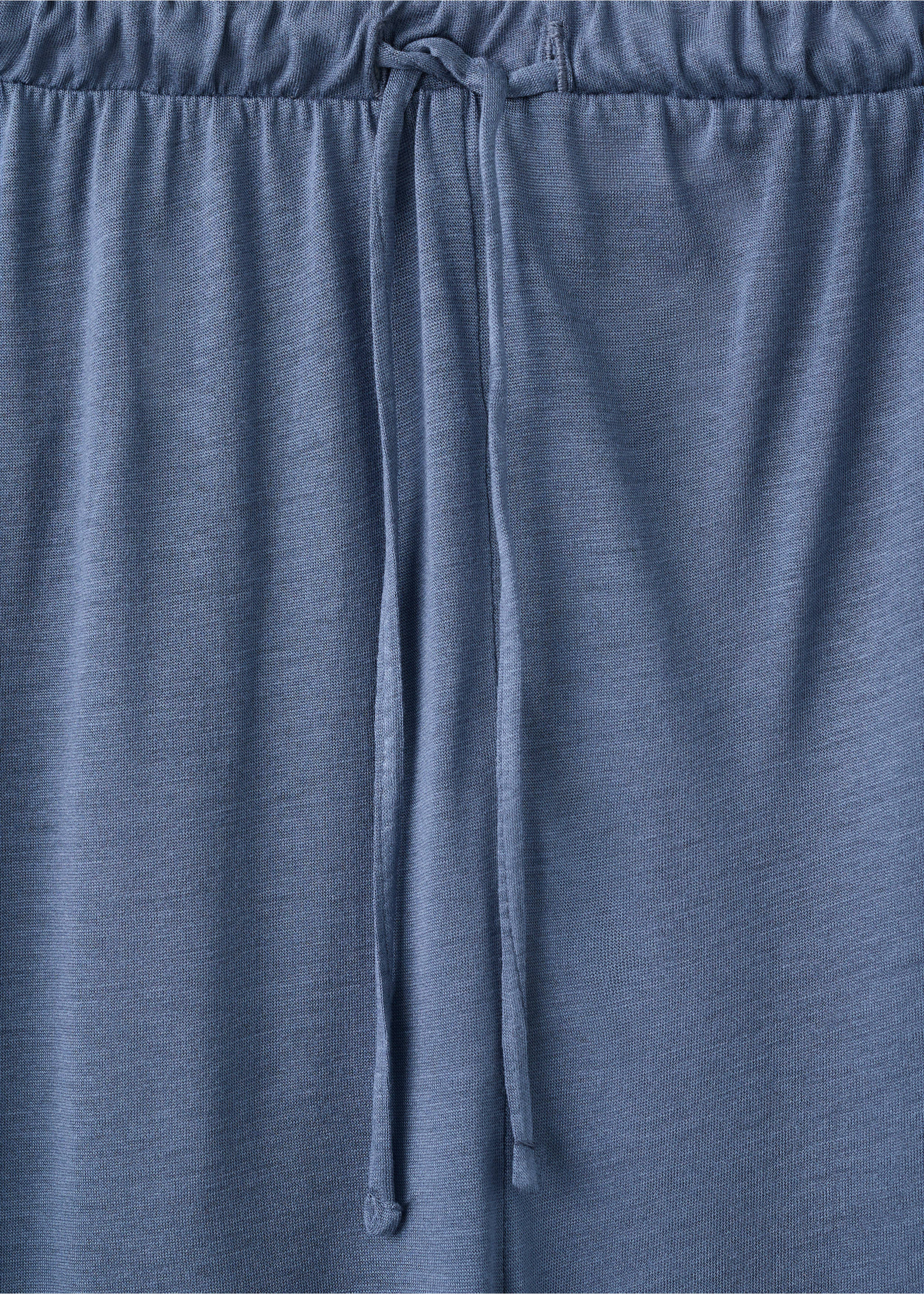 Pantaló pijama micromodal - Detall de l'article 8, Blau. Ref: 27011320-00.