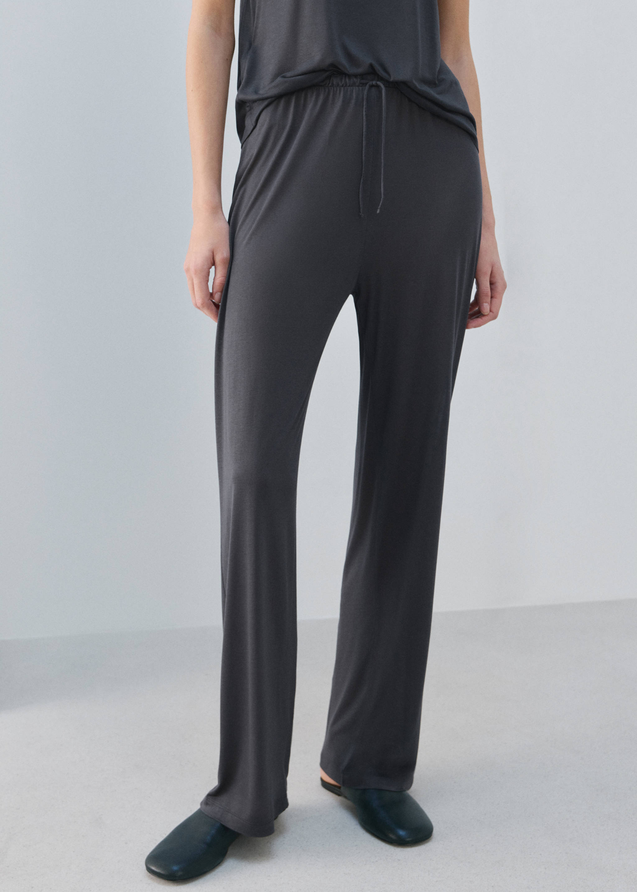 Pantalón pijama micromodal - Plano medio