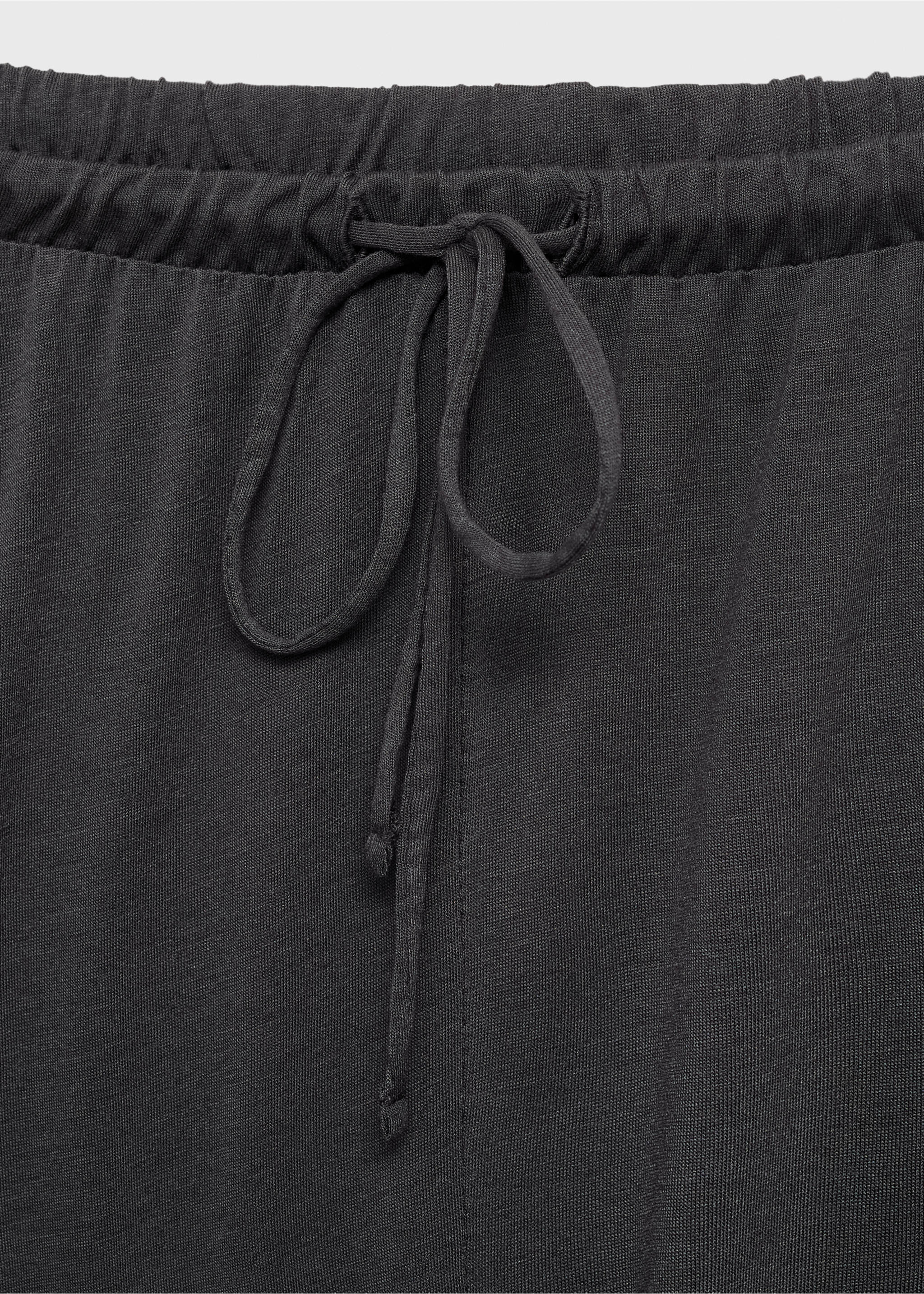 بنطلون بيجامة ميكرومودال - تفاصيل المنتج 8, فحمي. Ref: 27011320-00.