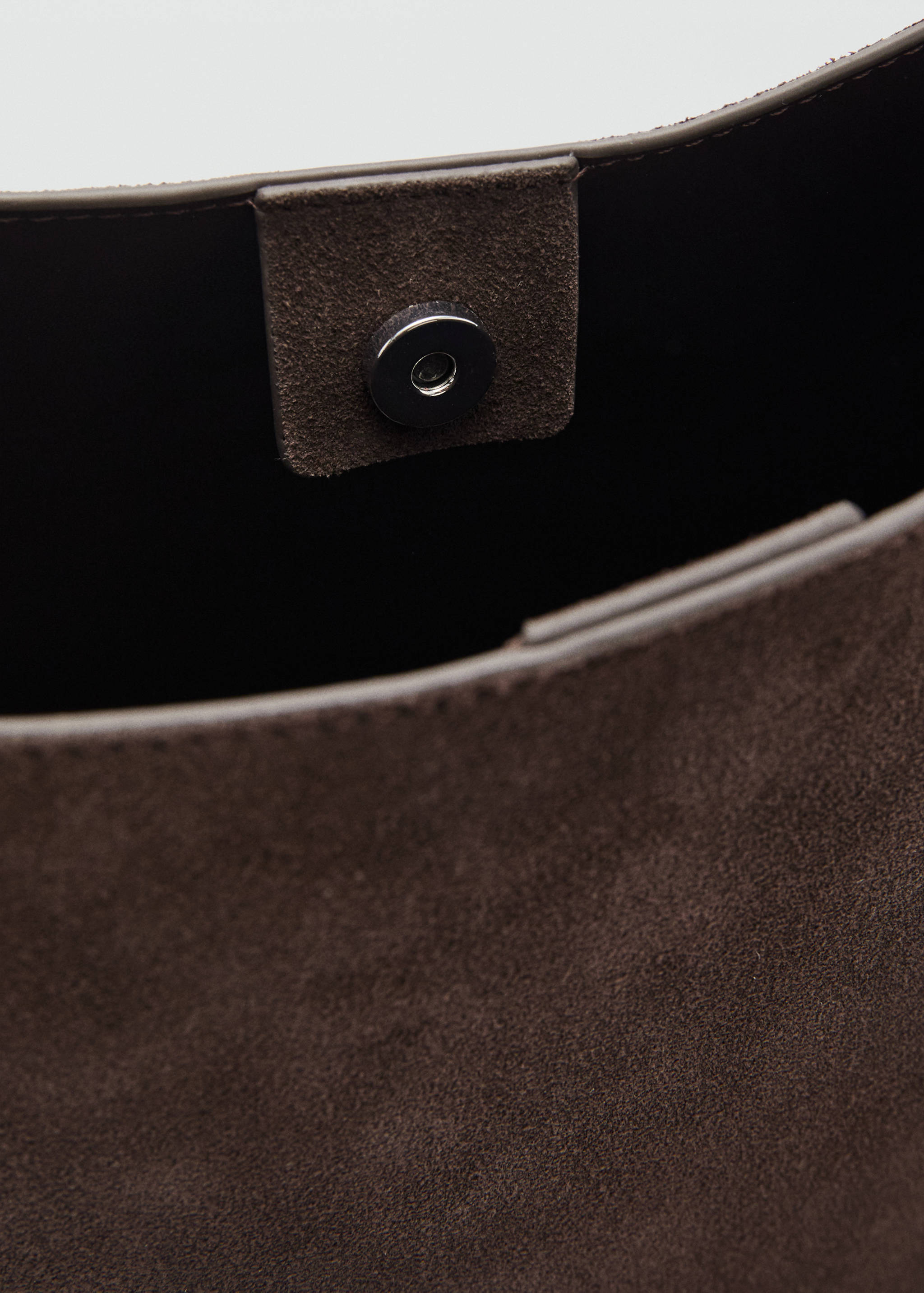 Suede leather shopper bag - Details of the article 2