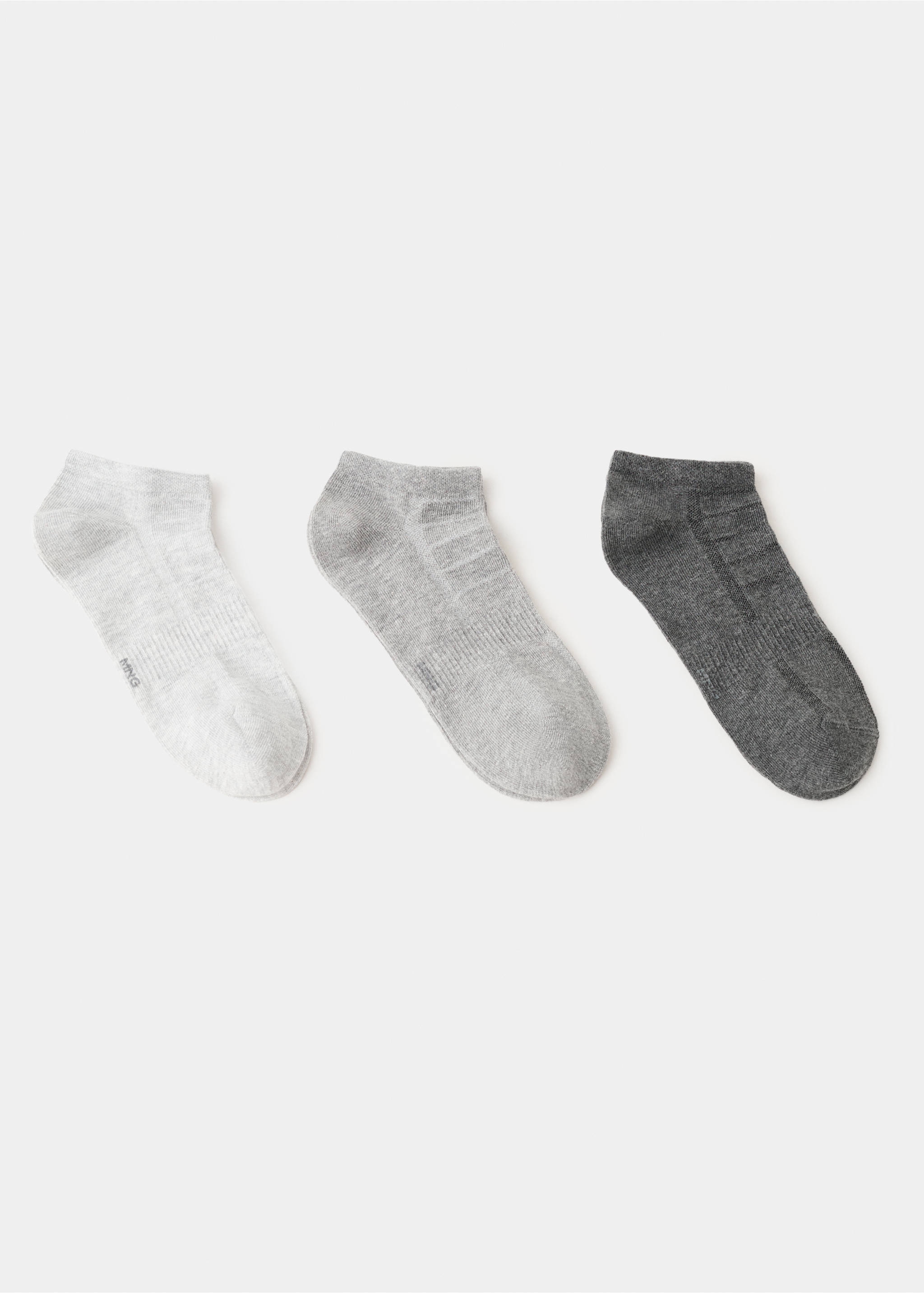 Pack 3 calcetines algodón - Artículo sin modelo, Gris. Ref: 27011333-00.