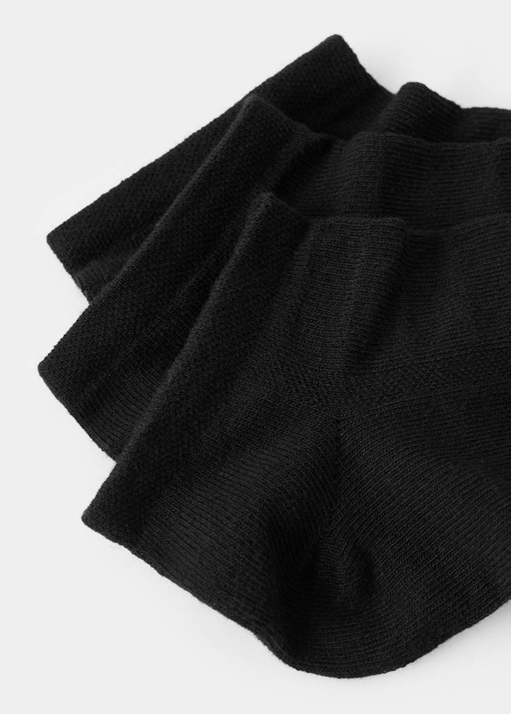 Pack of 3 cotton socks — Black