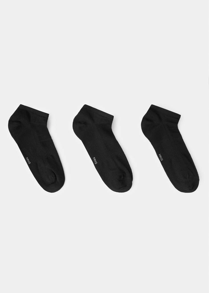 Pack of 3 cotton socks — Black