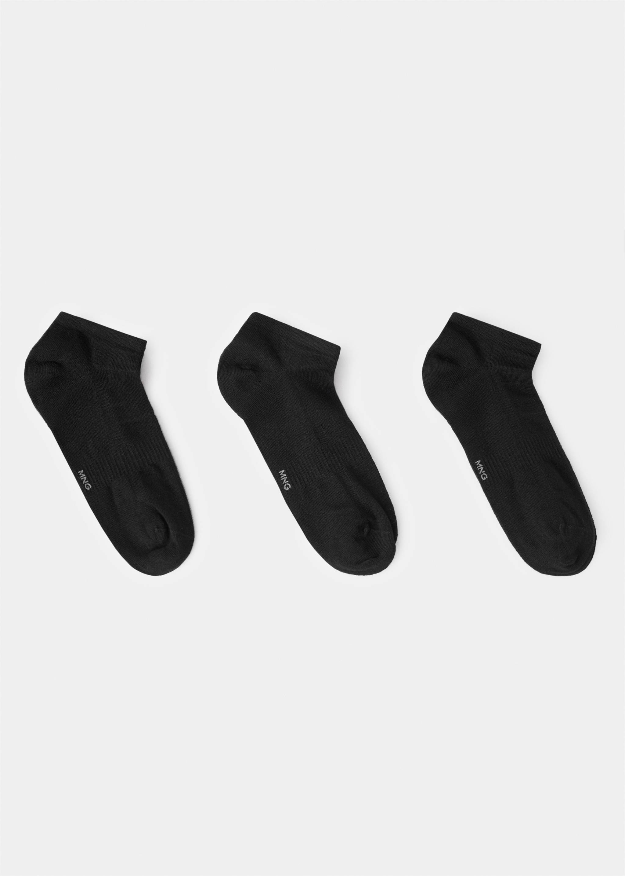 Pack 3 calcetines algodón - Artículo sin modelo, Negro. Ref: 27011333-00.