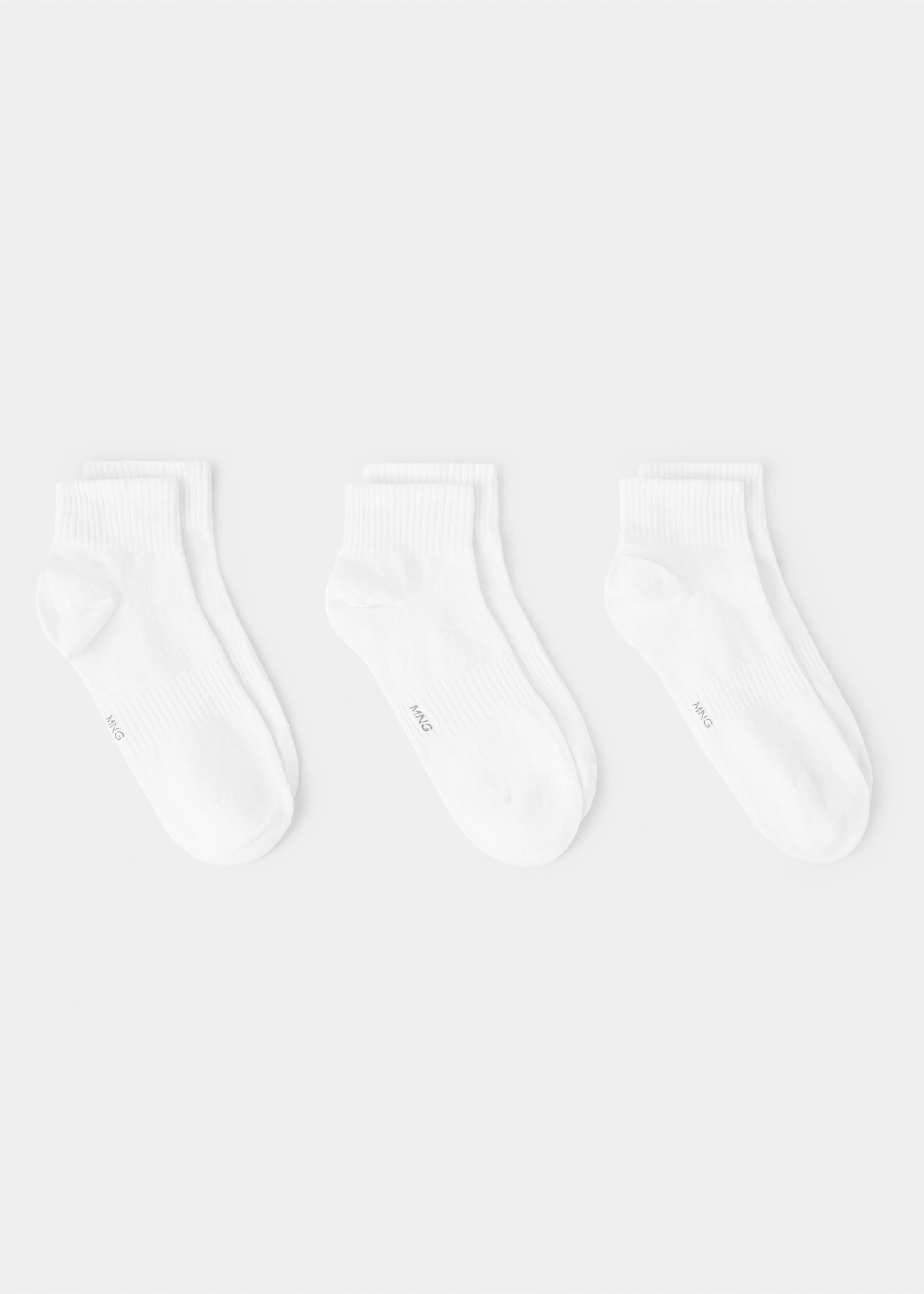 Pack 3 calcetines algodón - Artículo sin modelo, Blanco. Ref: 27011334-00.