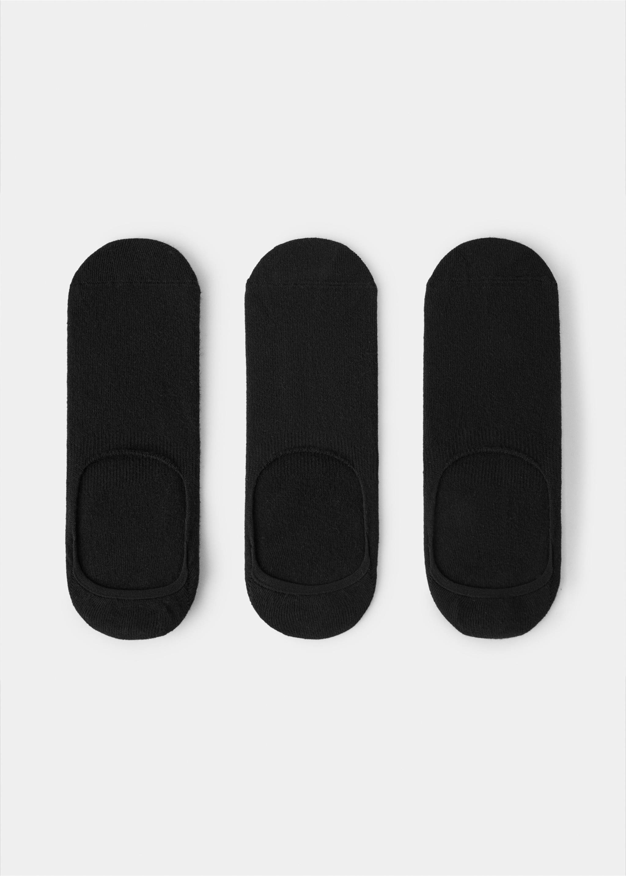 3-pack of invisible socks - Article without model, Black. Ref: 27011335-00.