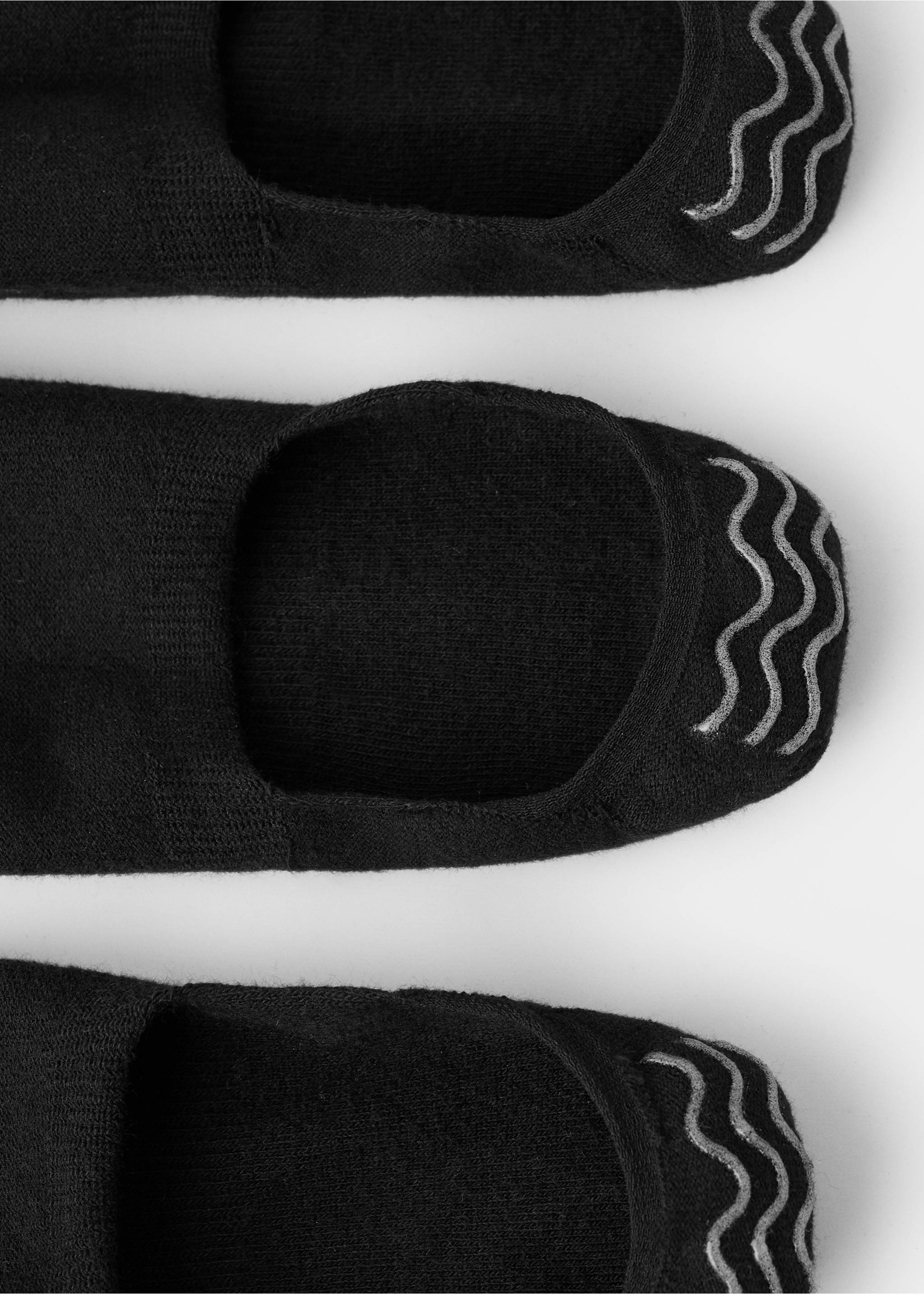 3-pack of invisible socks - Details of the article 0, Black. Ref: 27011335-00.