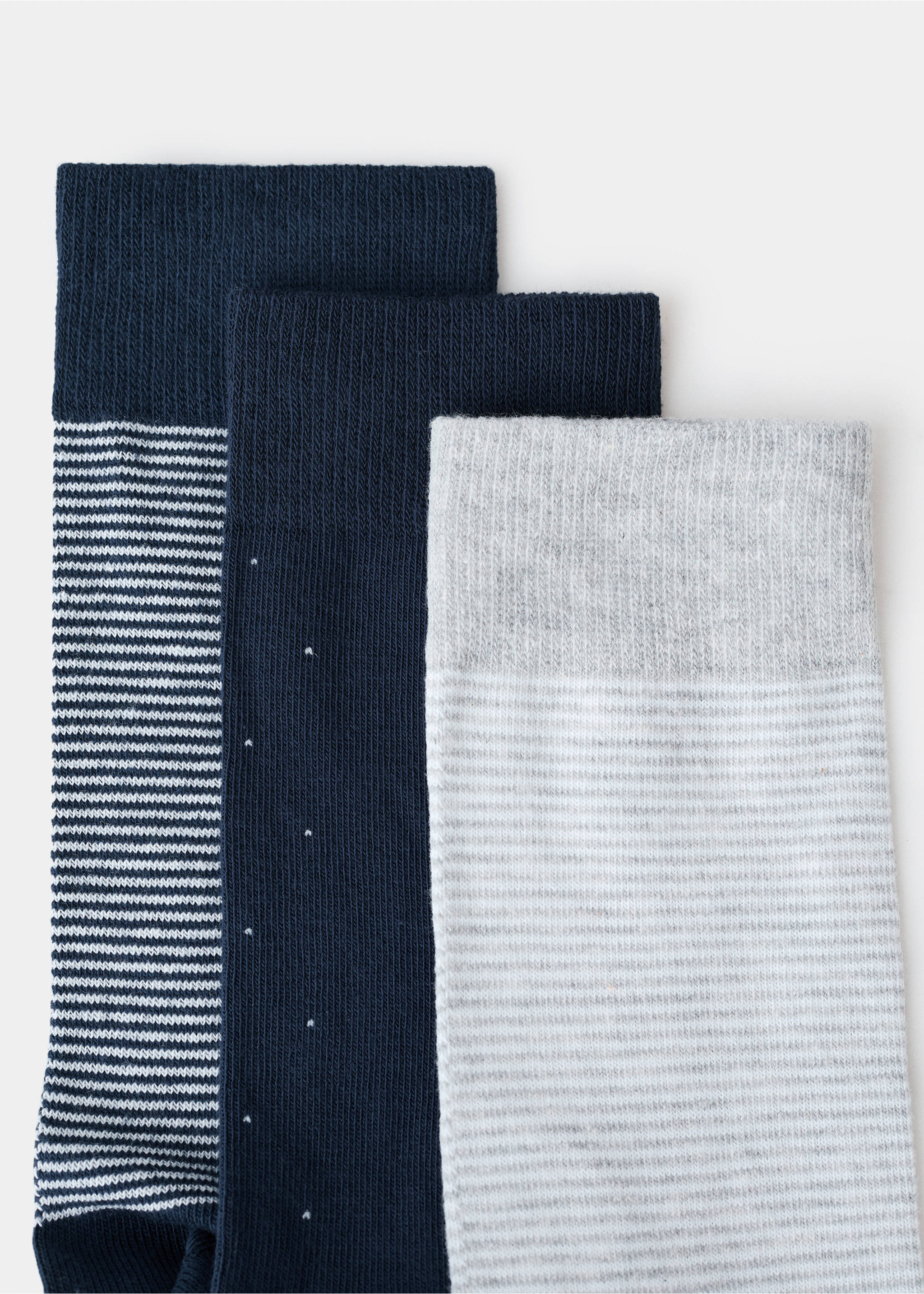 3 pack mixed socks - Details of the article 8, Navy. Ref: 27011340-00.