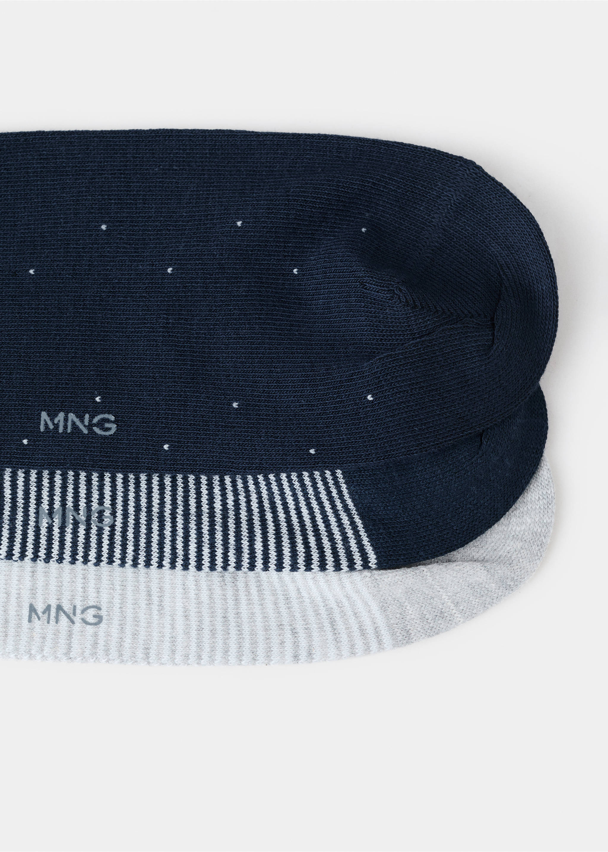 3 pack mixed socks - Details of the article 0, Navy. Ref: 27011340-00.