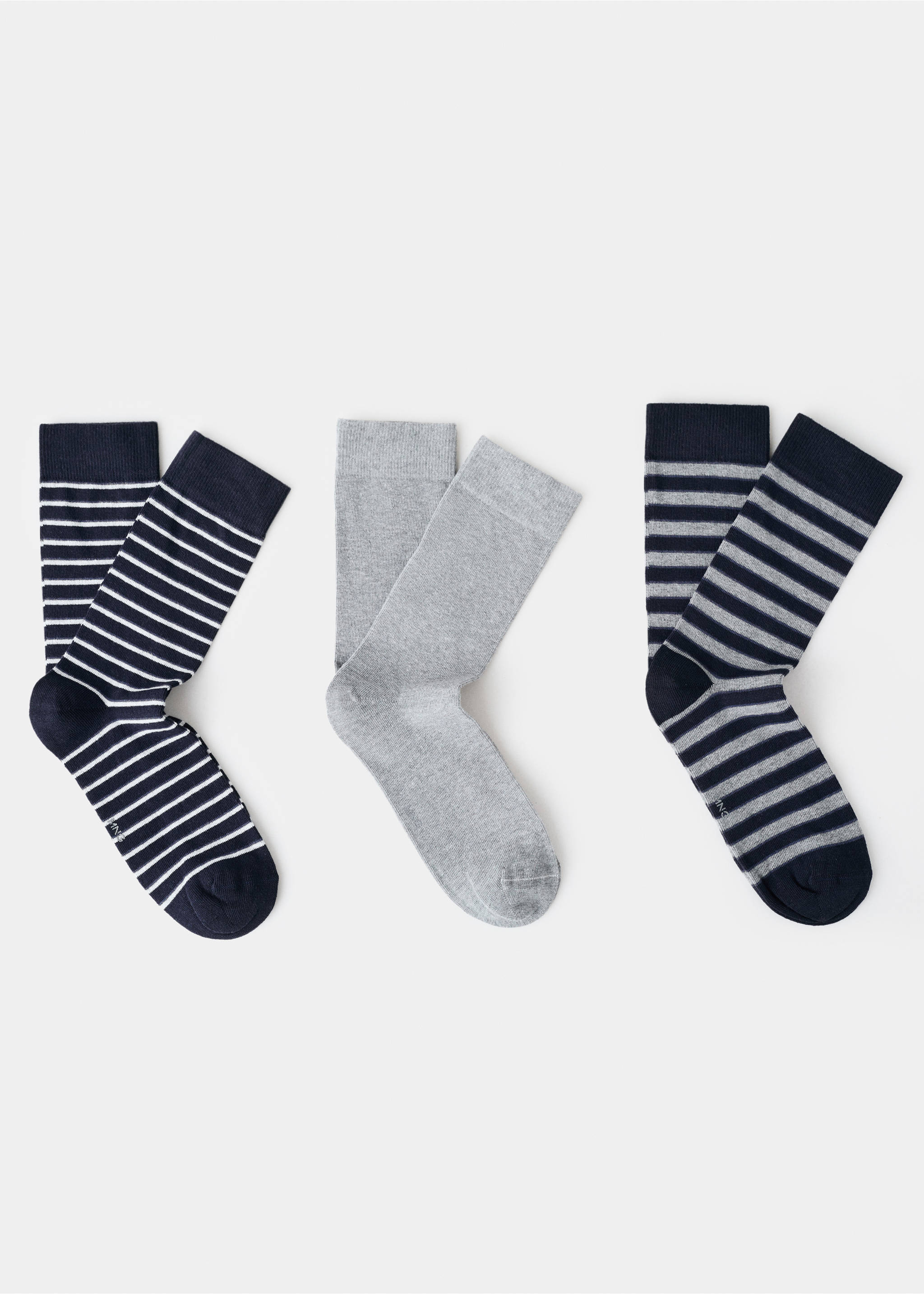 3 pack mixed socks - Article without model, Grey. Ref: 27011342-00.