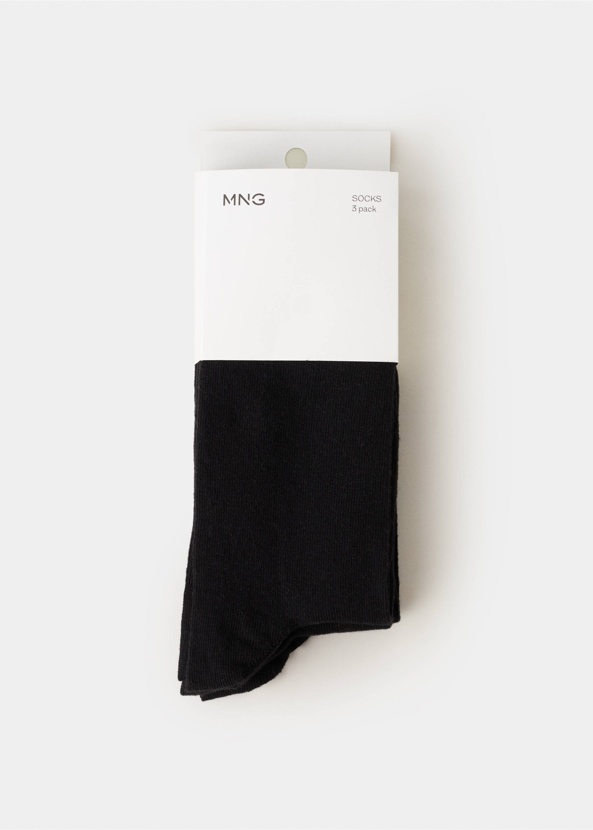 Pack of 3 cotton socks - Details of the article 8, Black. Ref: 27011343-00.