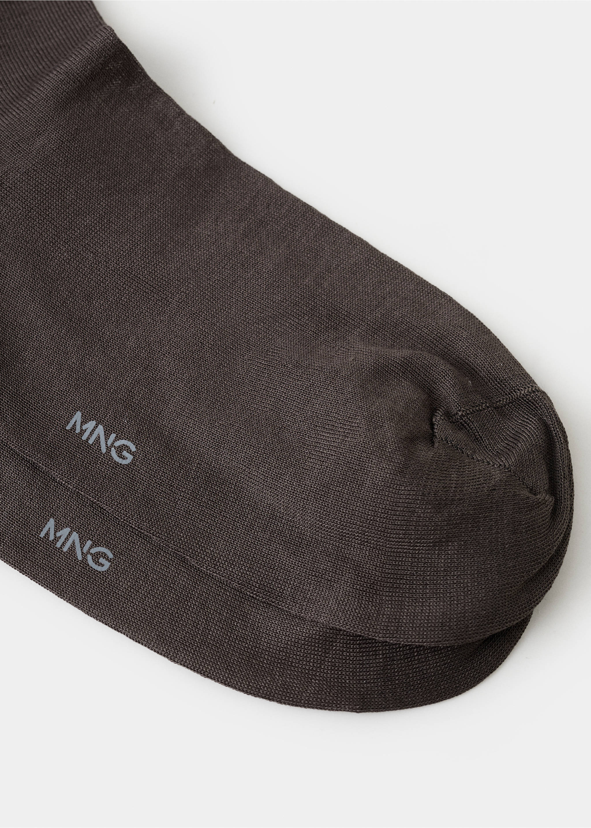 Lot 2 paires de chaussettes longues coton - Détail de l'article 8, Marron. Ref: 27011347-00.