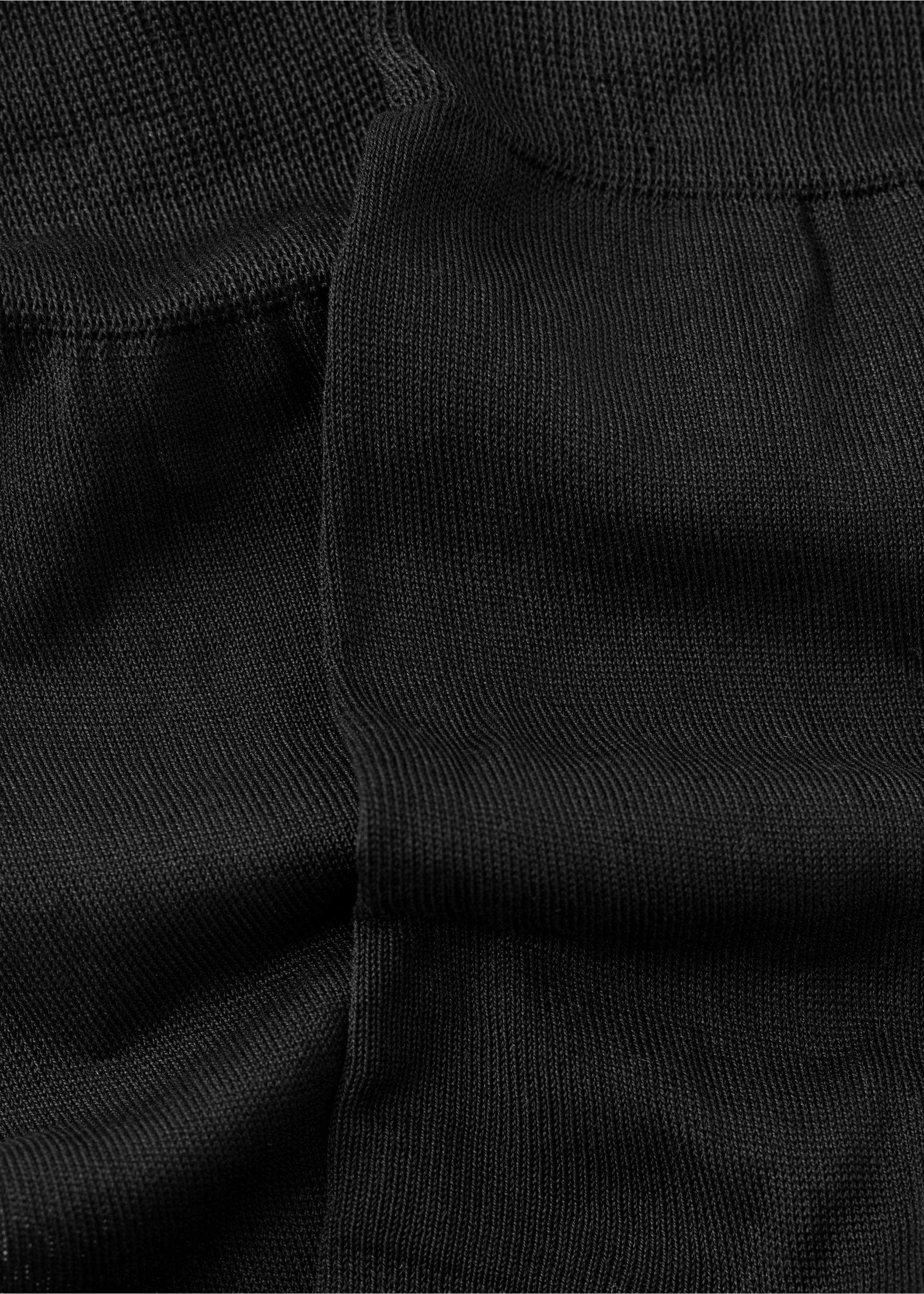 Pack of 2 long cotton socks - Details of the article 0, Black. Ref: 27011348-00.