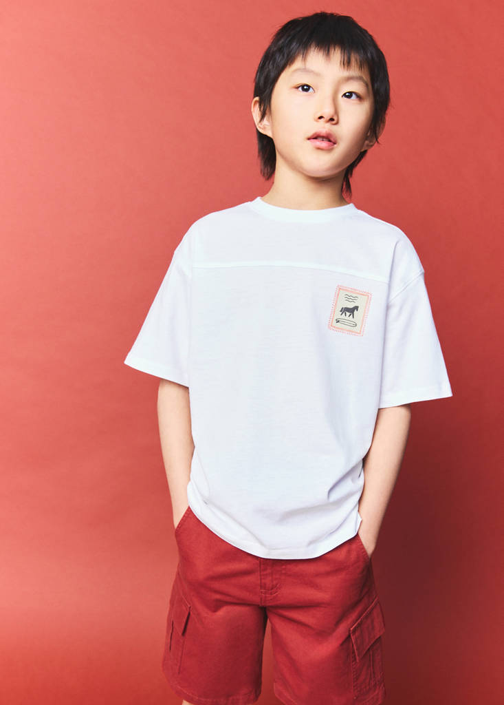 Camiseta estampada algodón