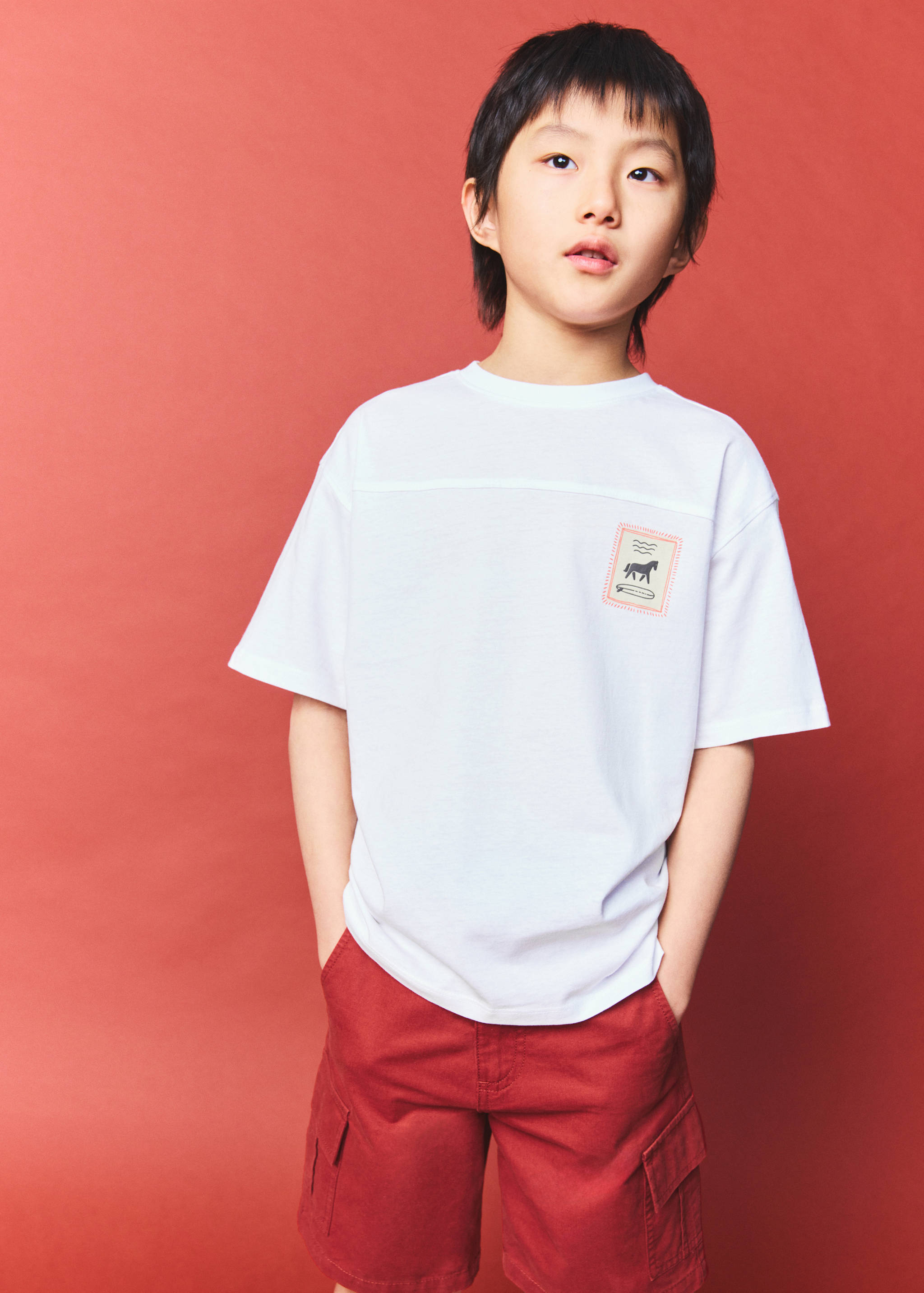 印花棉纺T恤 - null