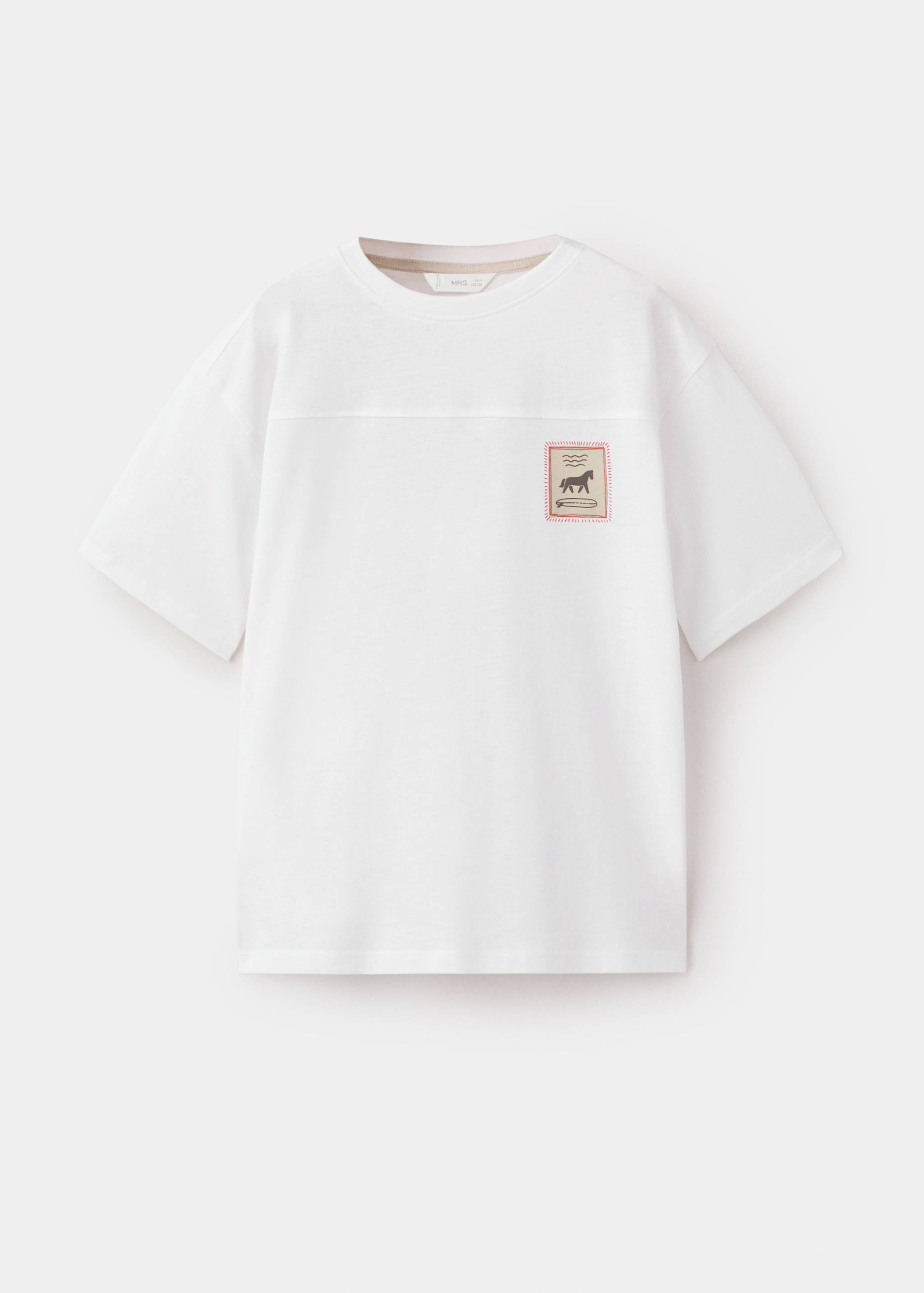 Printed cotton-blend T-shirt - Article without model
