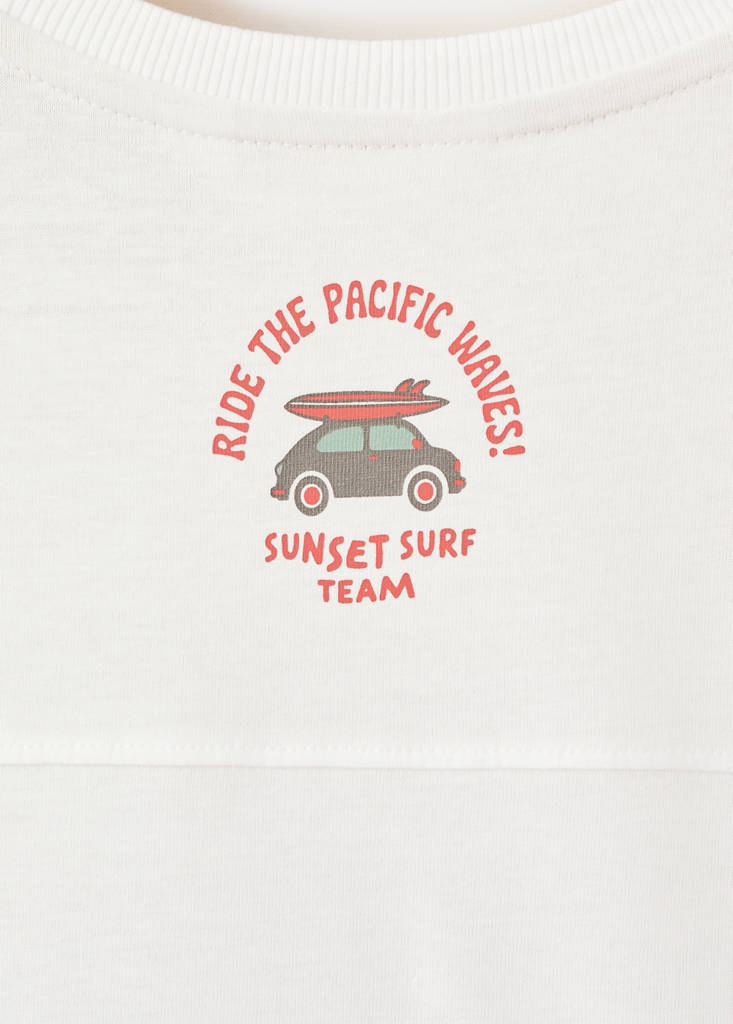 Surf printed t-shirt — White