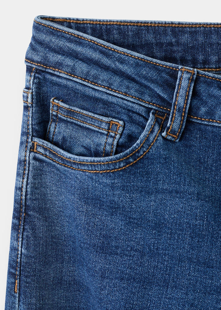 Low-waist wide leg jeans — Dark Blue