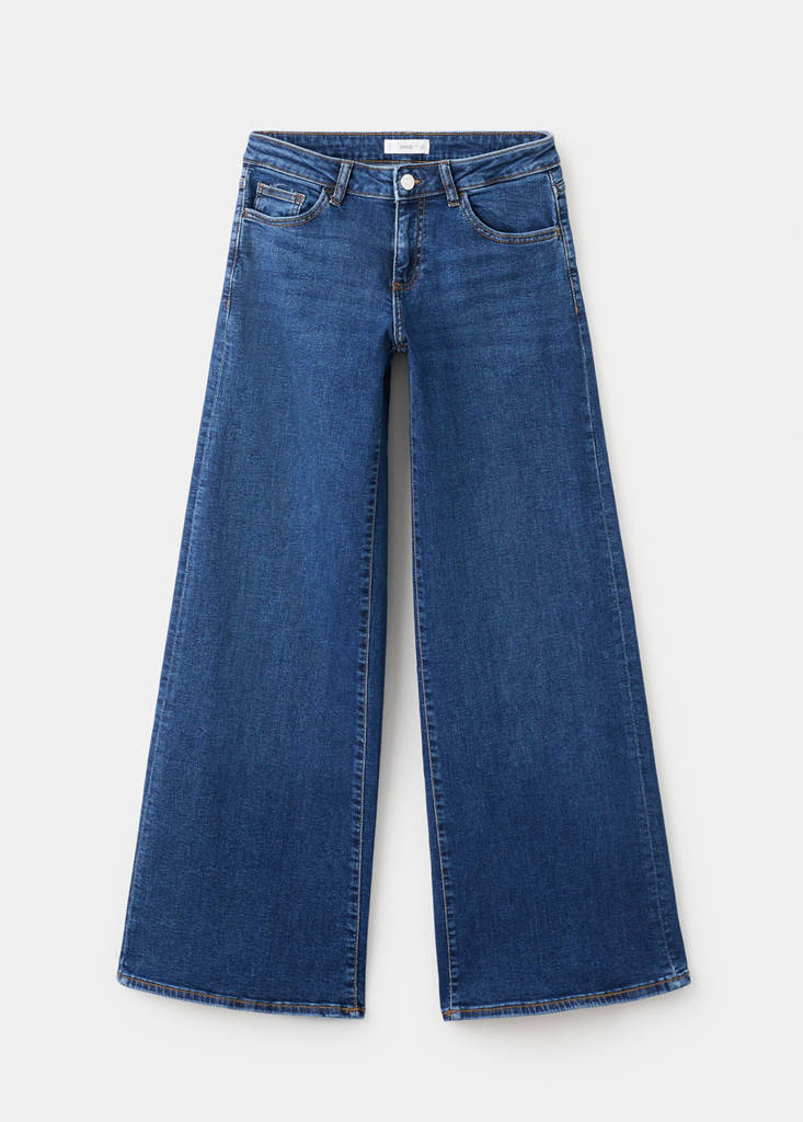 Low-waist wide leg jeans — Dark Blue