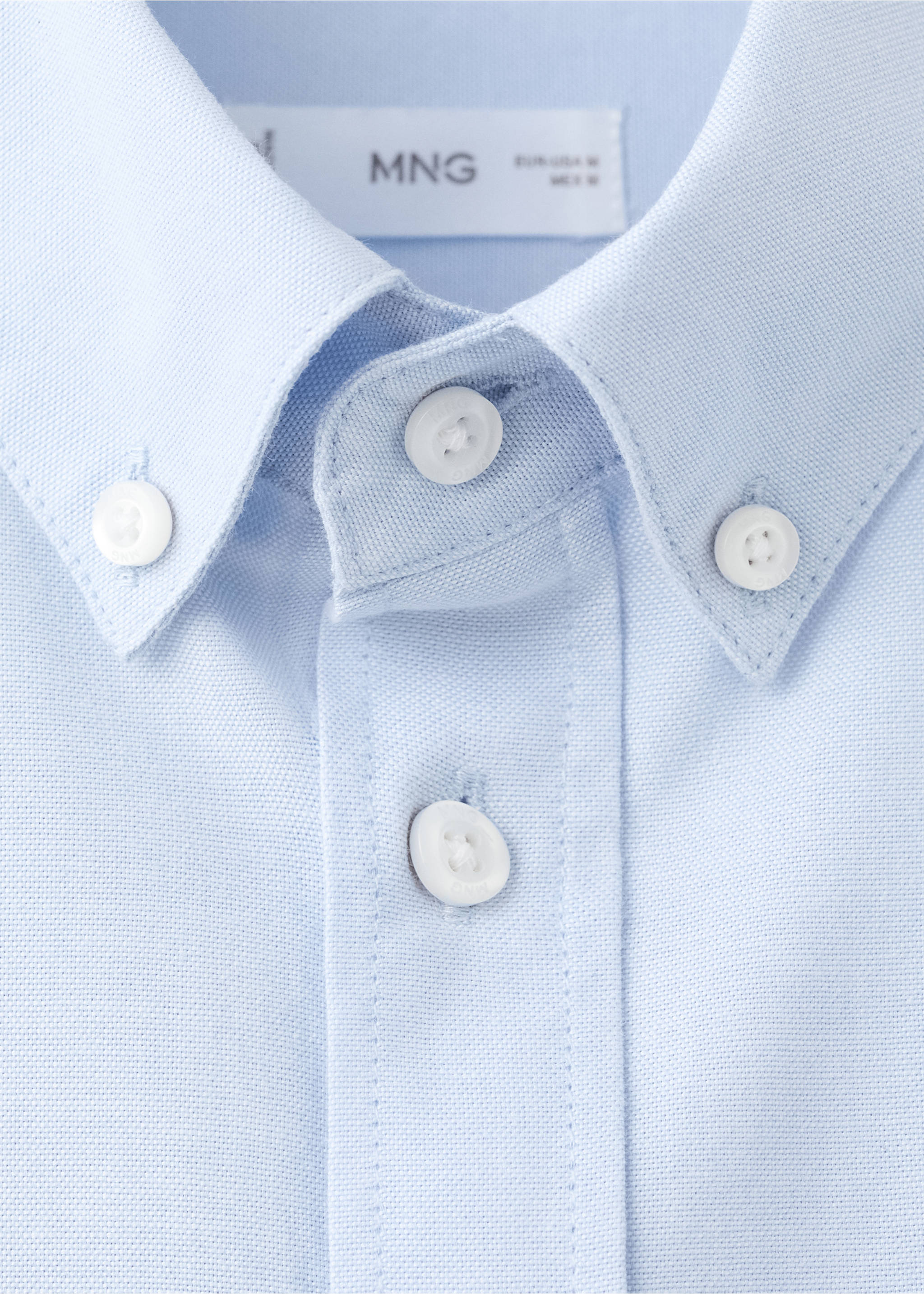 Camisa oxford - Detalle del artículo 0, Azul celeste. Ref: 27011513-00.