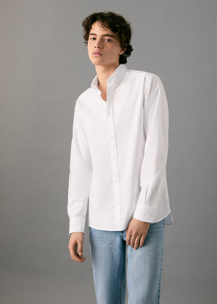 Camisa Oxford algodón