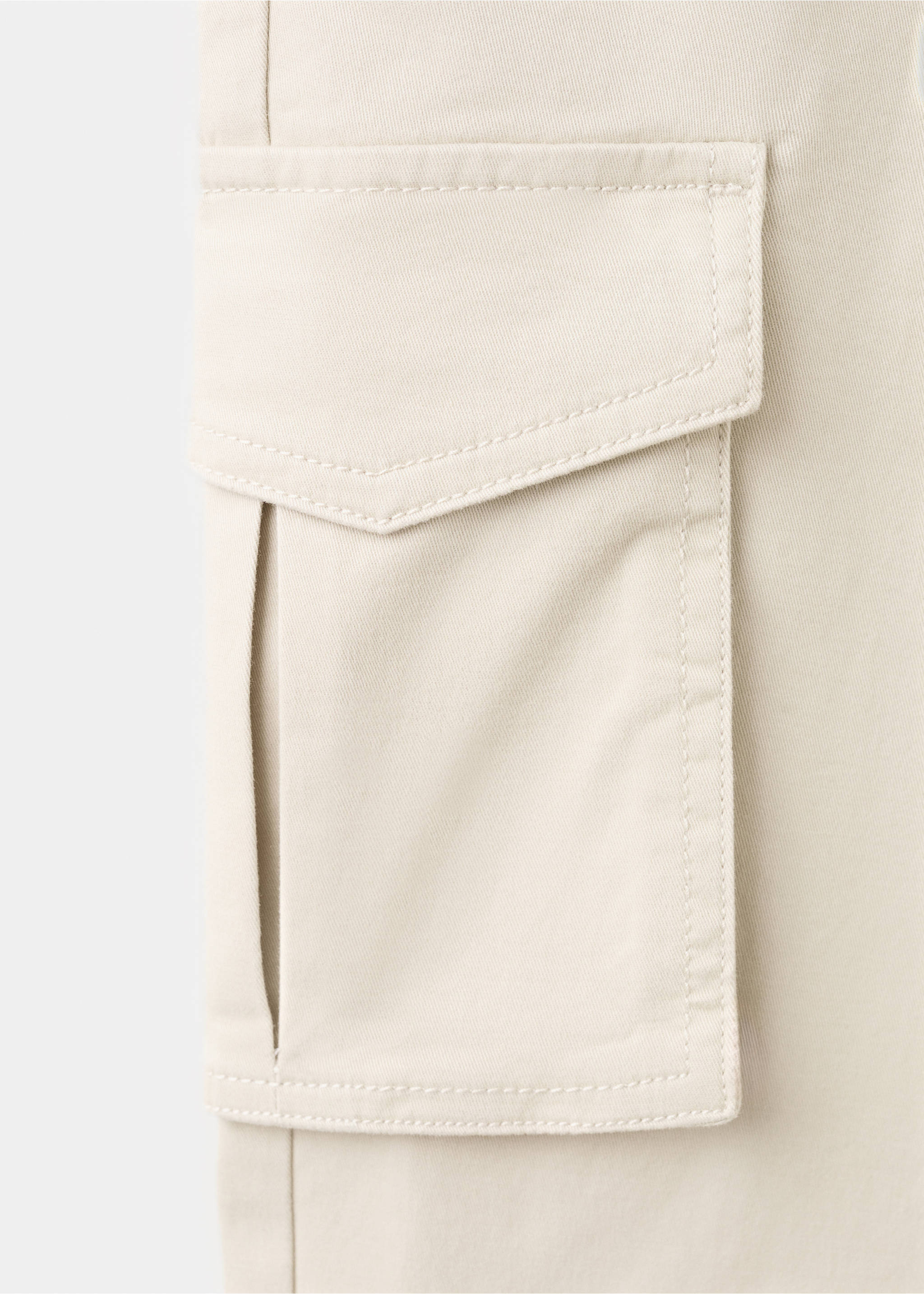 Straight cargo pants - Details of the article 8, Ice Grey. Ref: 27011515-00.