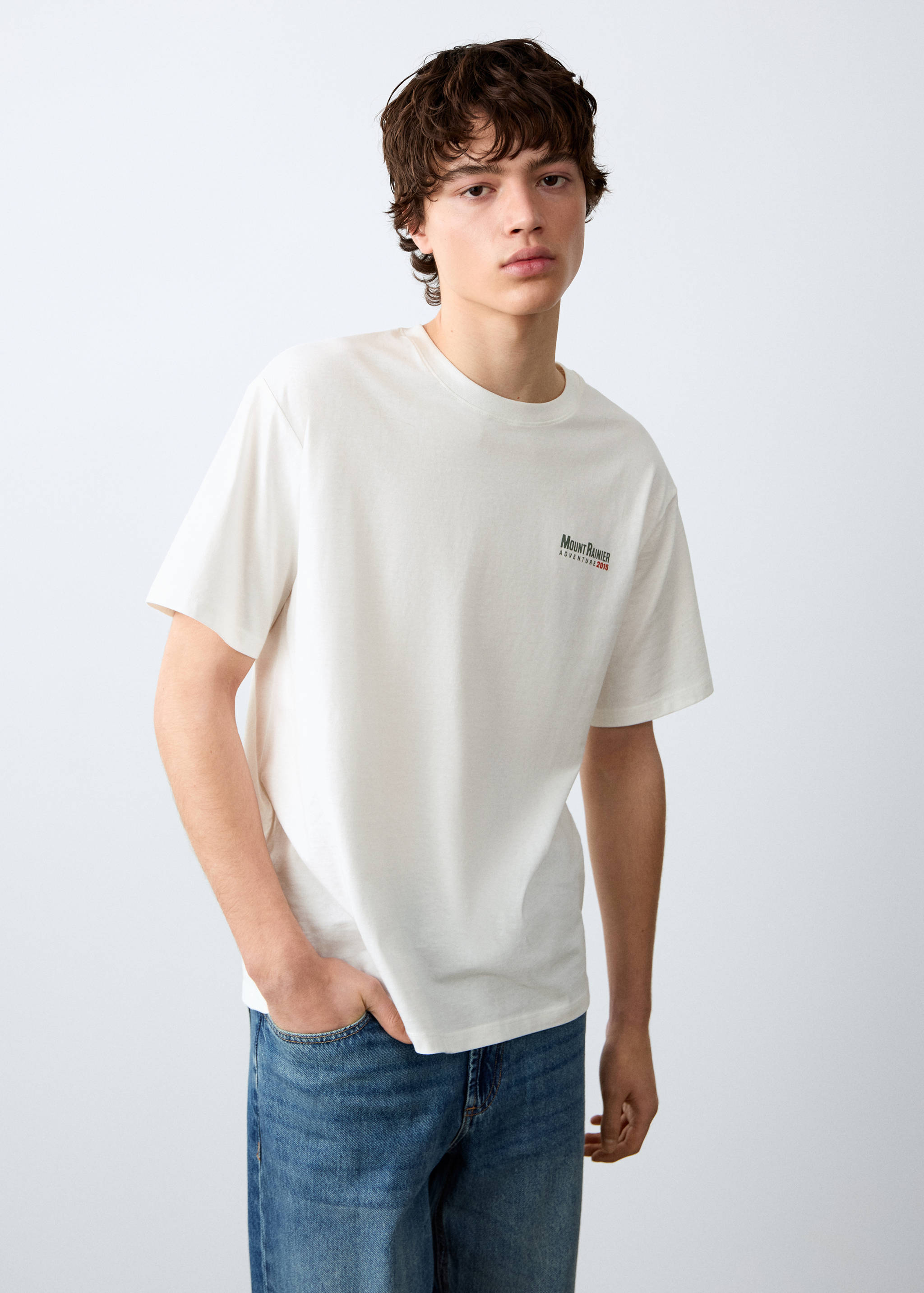 Camiseta estampada manga corta - Plano medio