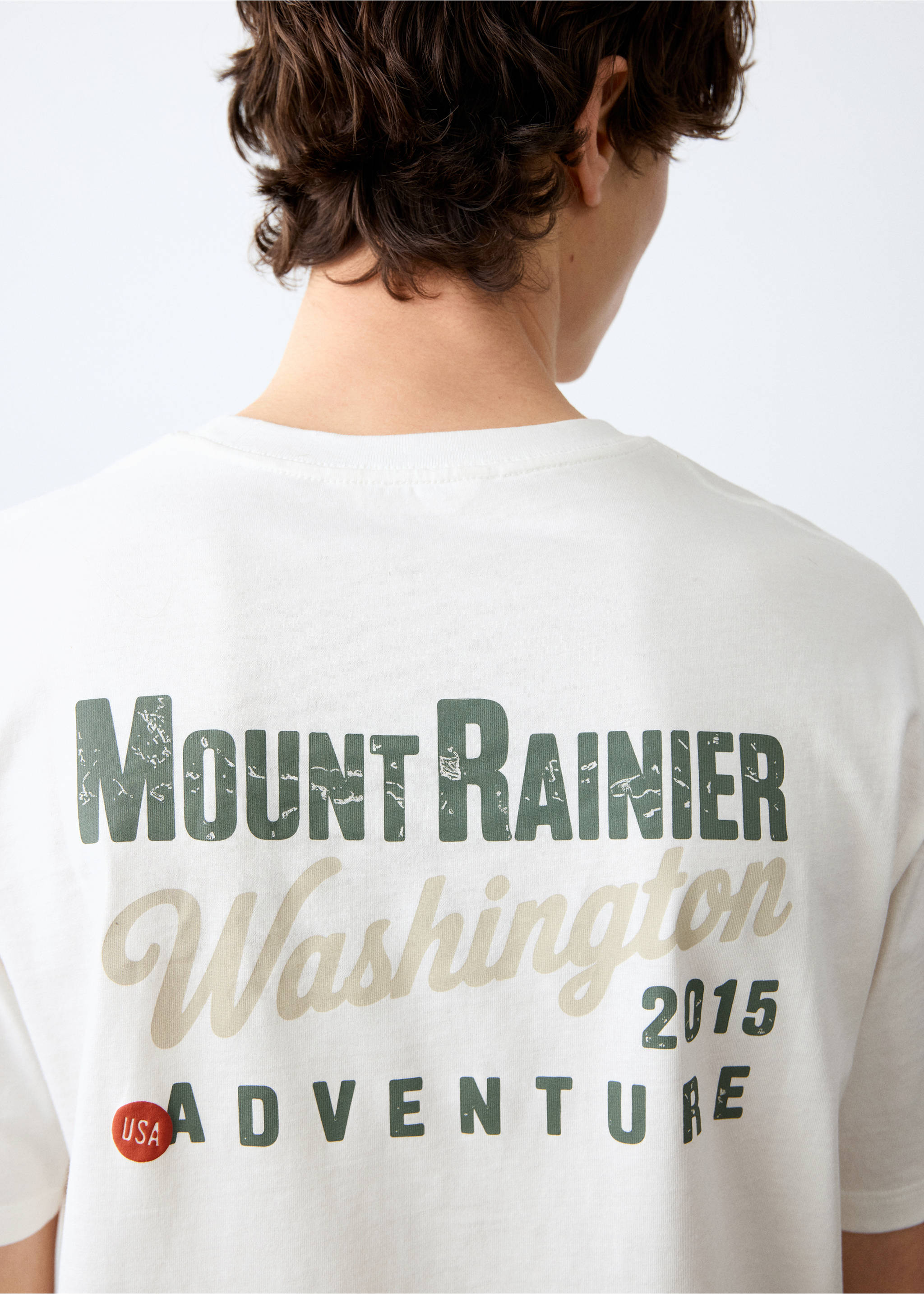 Camiseta estampada manga corta - Detalle del artículo 6, Blanco roto. Ref: 27011517-00.