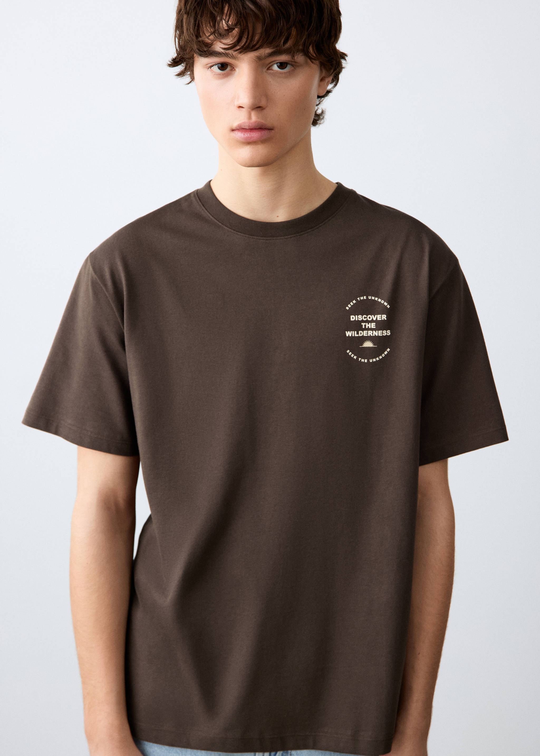 Camiseta estampada manga corta - Plano medio