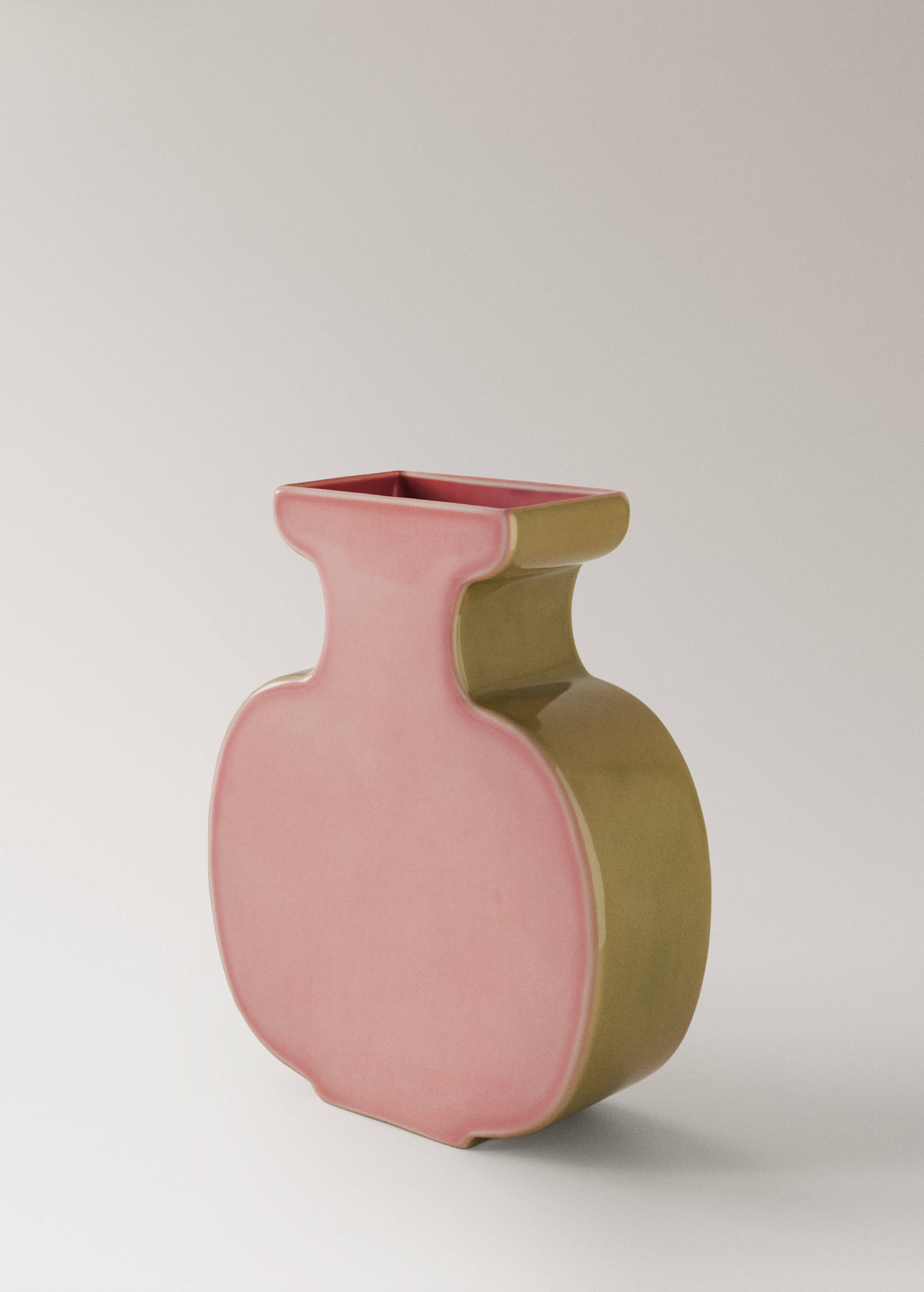 Medium two-tone earthenware vase - Details of the article 2