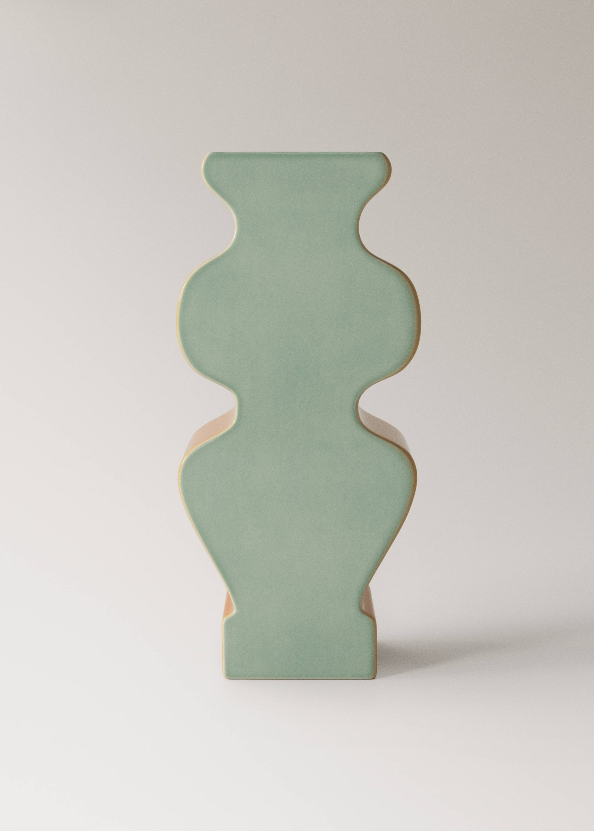 Large two-tone earthenware vase - Article without model