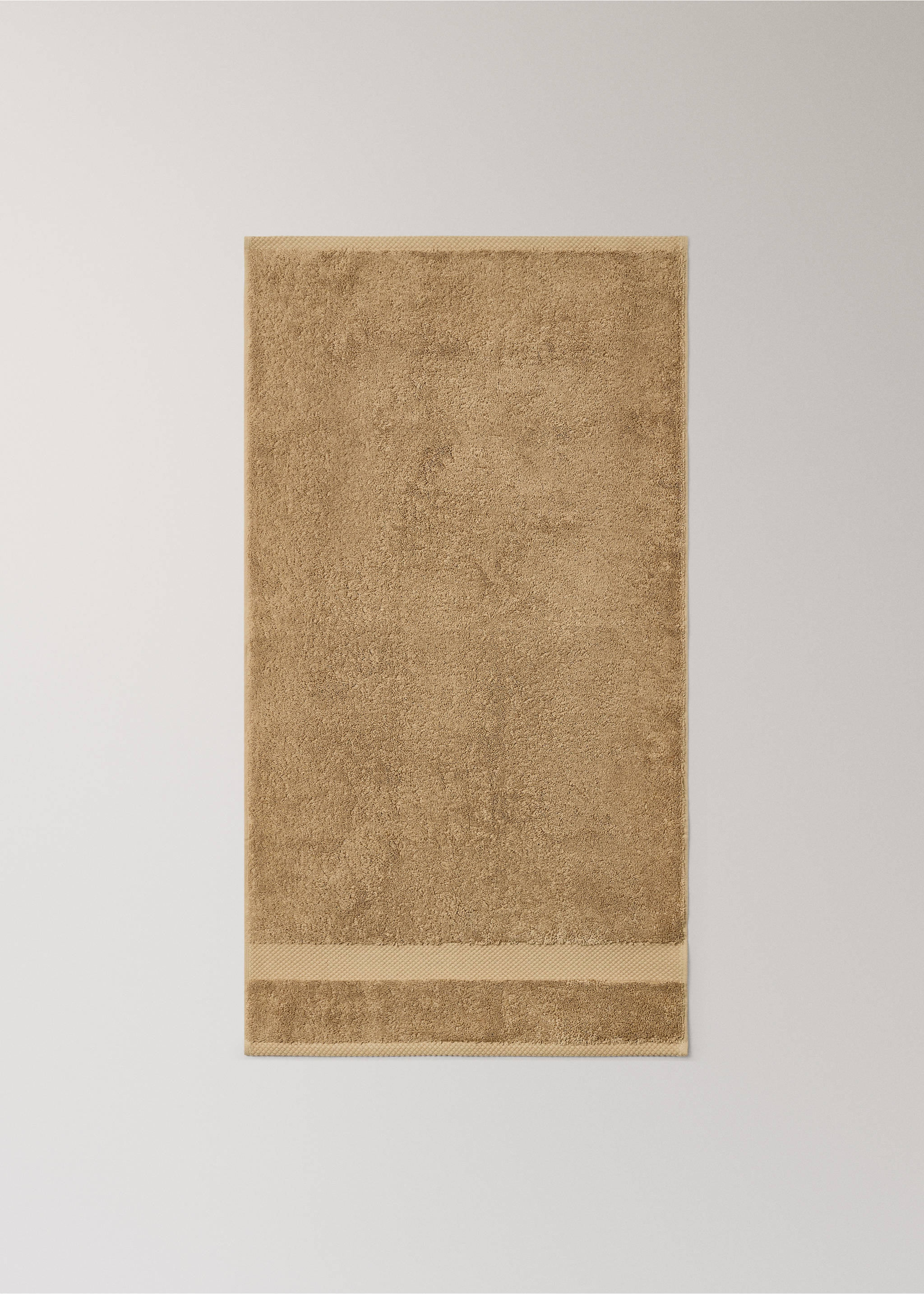 Toalha de mãos de algodão extrassuave - Pormenor do artigo 3, Castanho-médio. Ref: 27011539-00.