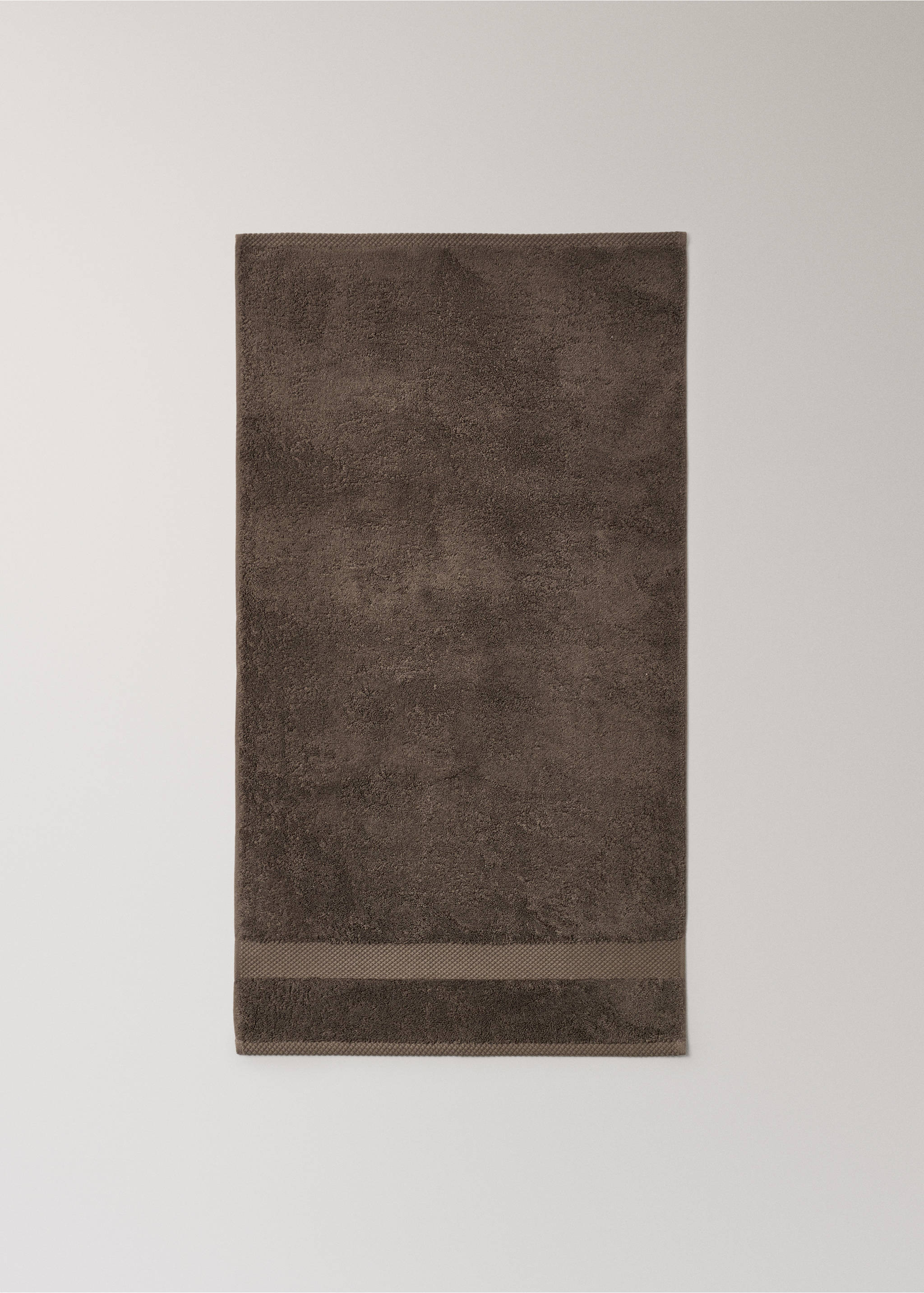 Izuzetno mekani pamučni ručnik za umivaonik - Detalji artikla 3, Smeđa. Ref: 27011539-00.