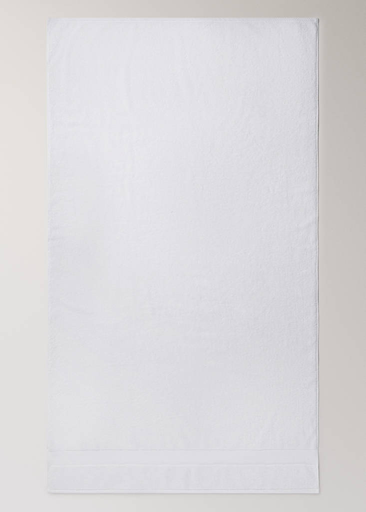 Extra soft XL cotton towel — White