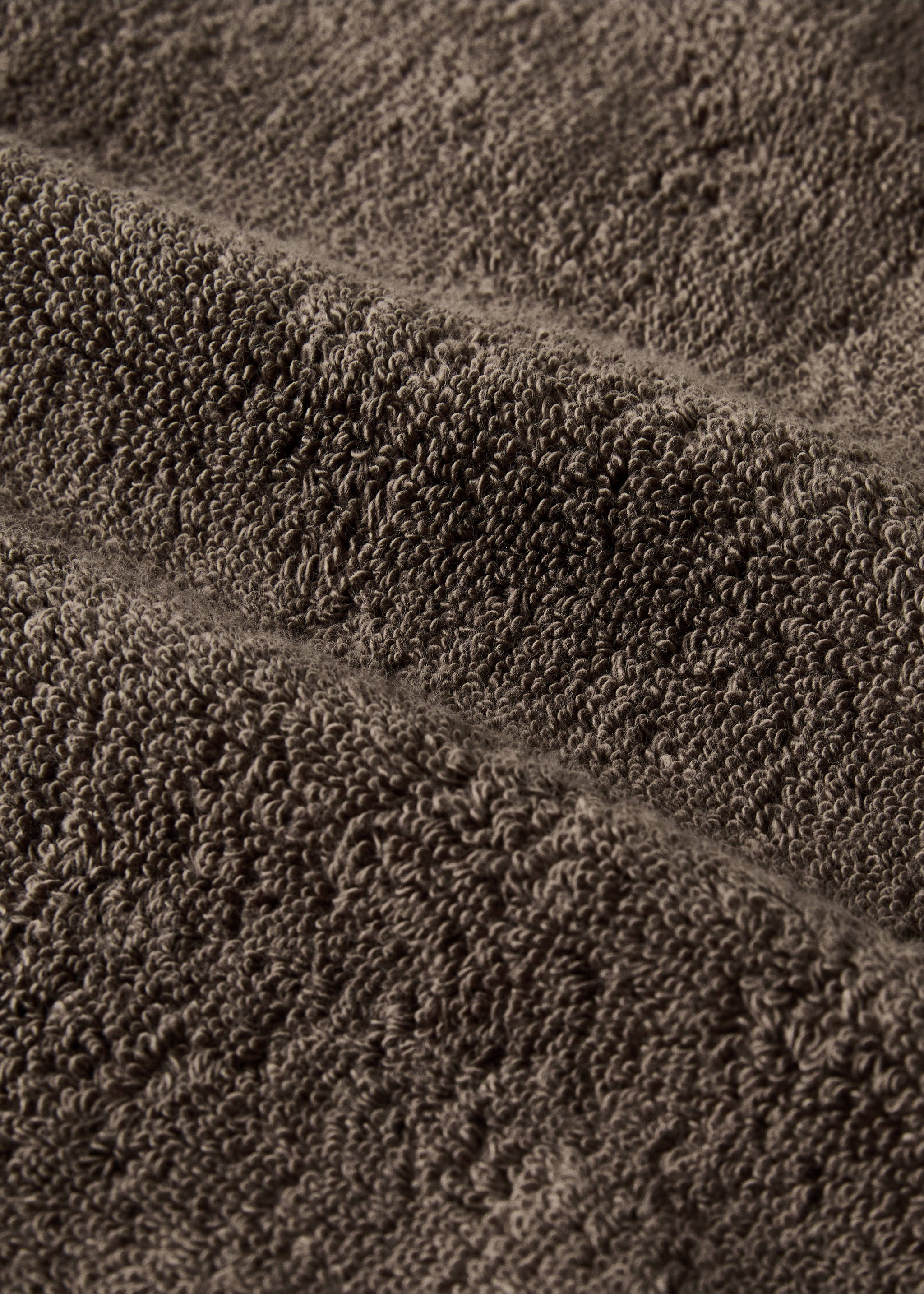 Extra soft XL cotton towel - Details of the article 1, Brown. Ref: 27011541-00.