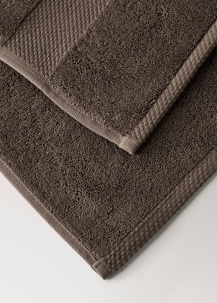 Extra soft XL cotton towel — Brown