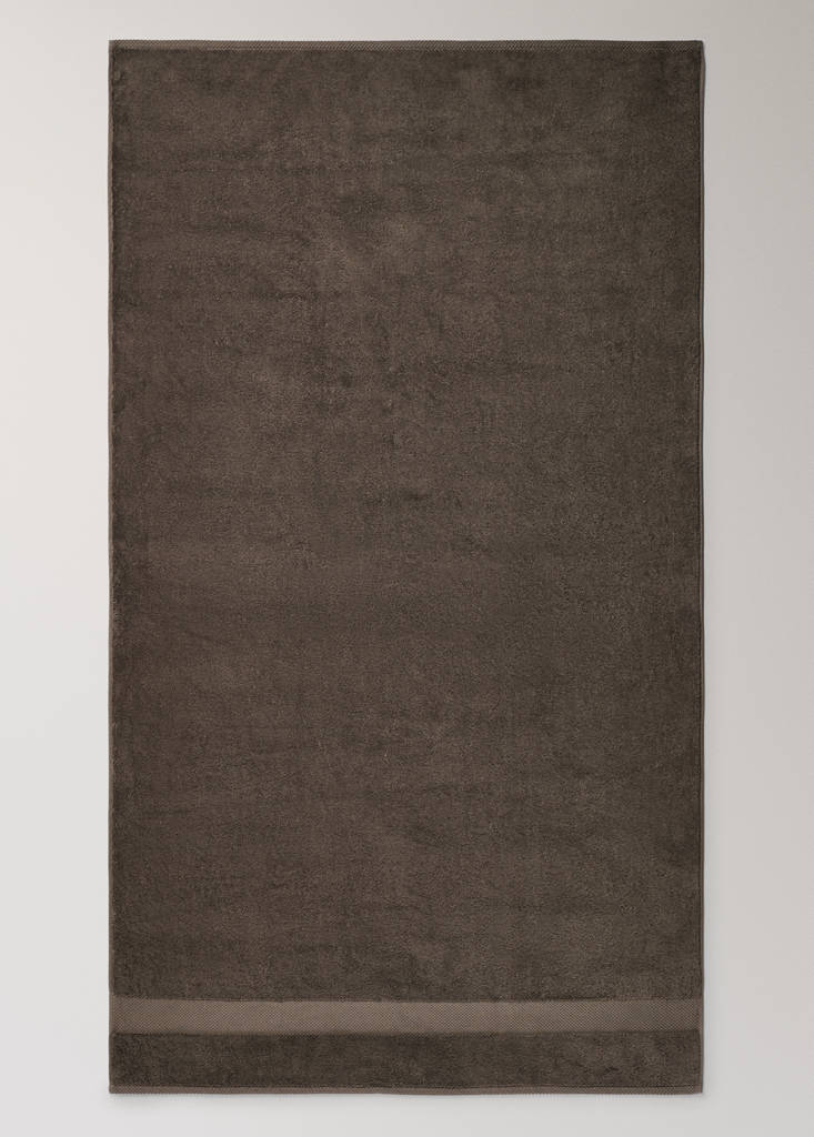 Extra soft XL cotton towel — Brown