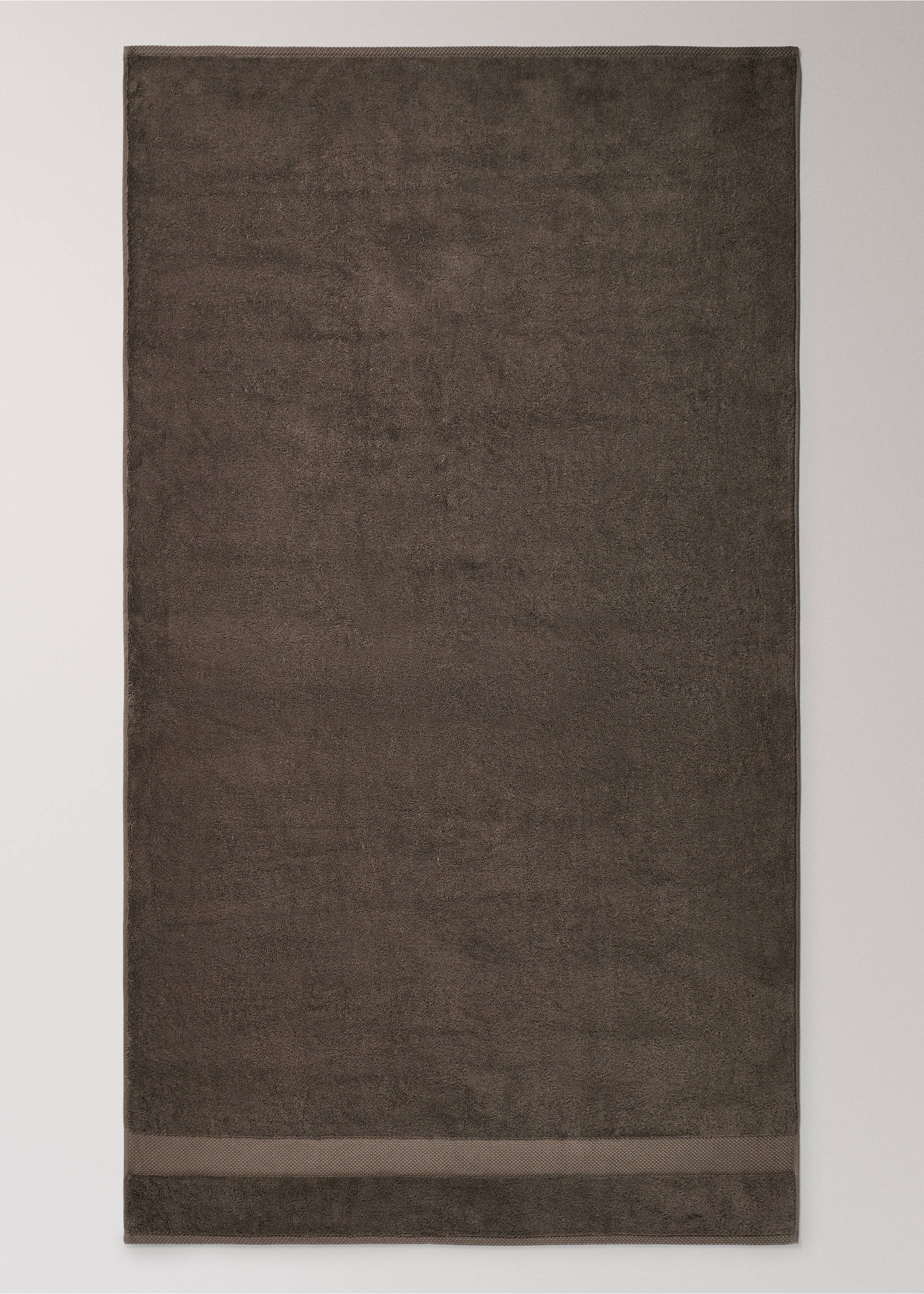 Extra soft XL cotton towel - Details of the article 3, Brown. Ref: 27011541-00.