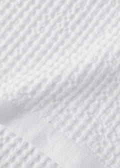 Waffle cotton hand towel — White 2