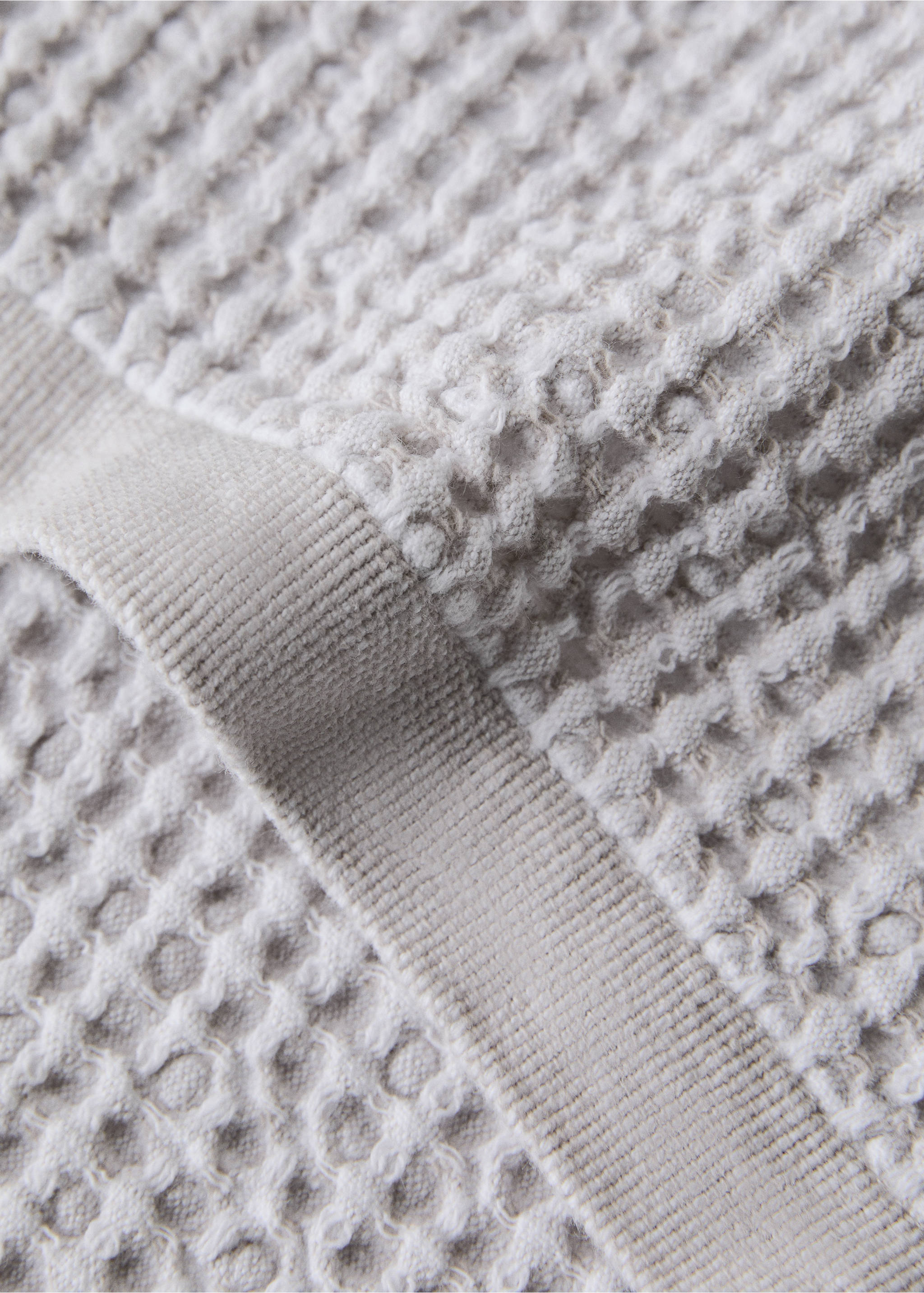 Waffelpiqué-Gästetuch aus Baumwolle - Detail des Artikels 1, Beige. Ref: 27011549-00.