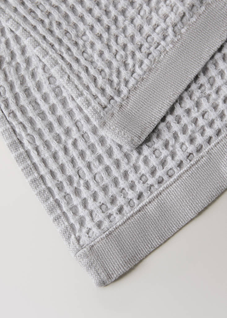 Waffle cotton hand towel — Beige