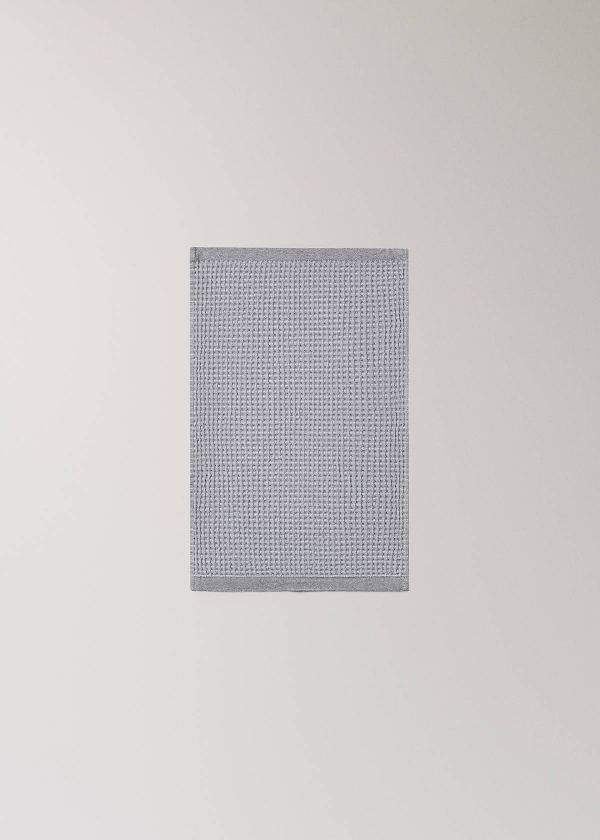 Waffle cotton hand towel — Grey