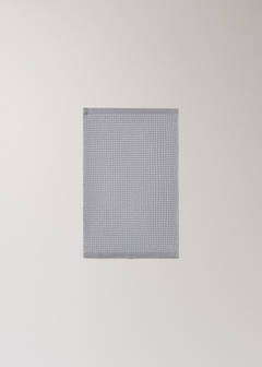 Waffle cotton hand towel — Grey 3
