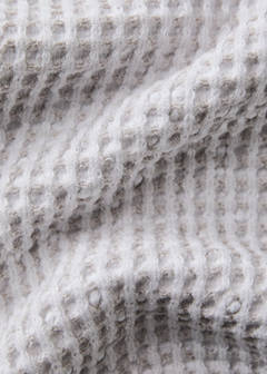 Waffle cotton washbasin towel — Beige 3