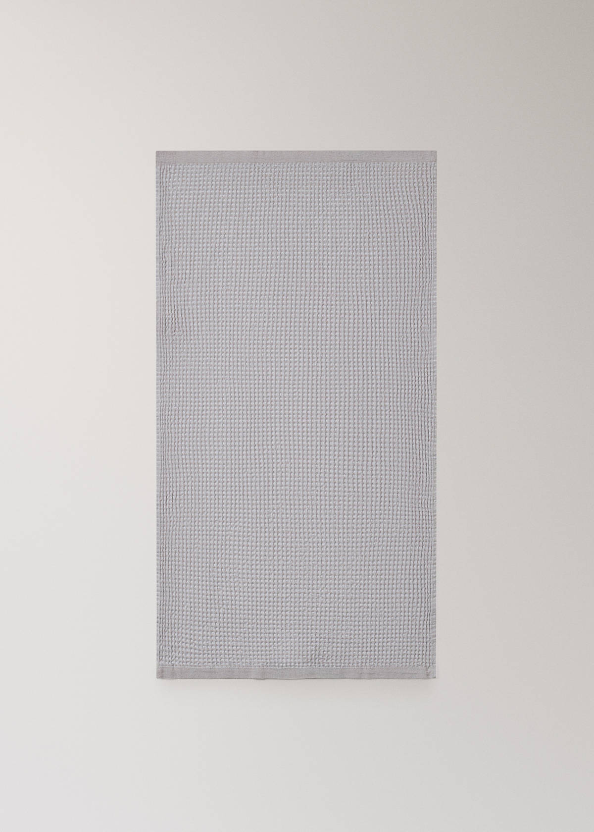 Waffle cotton washbasin towel — Beige